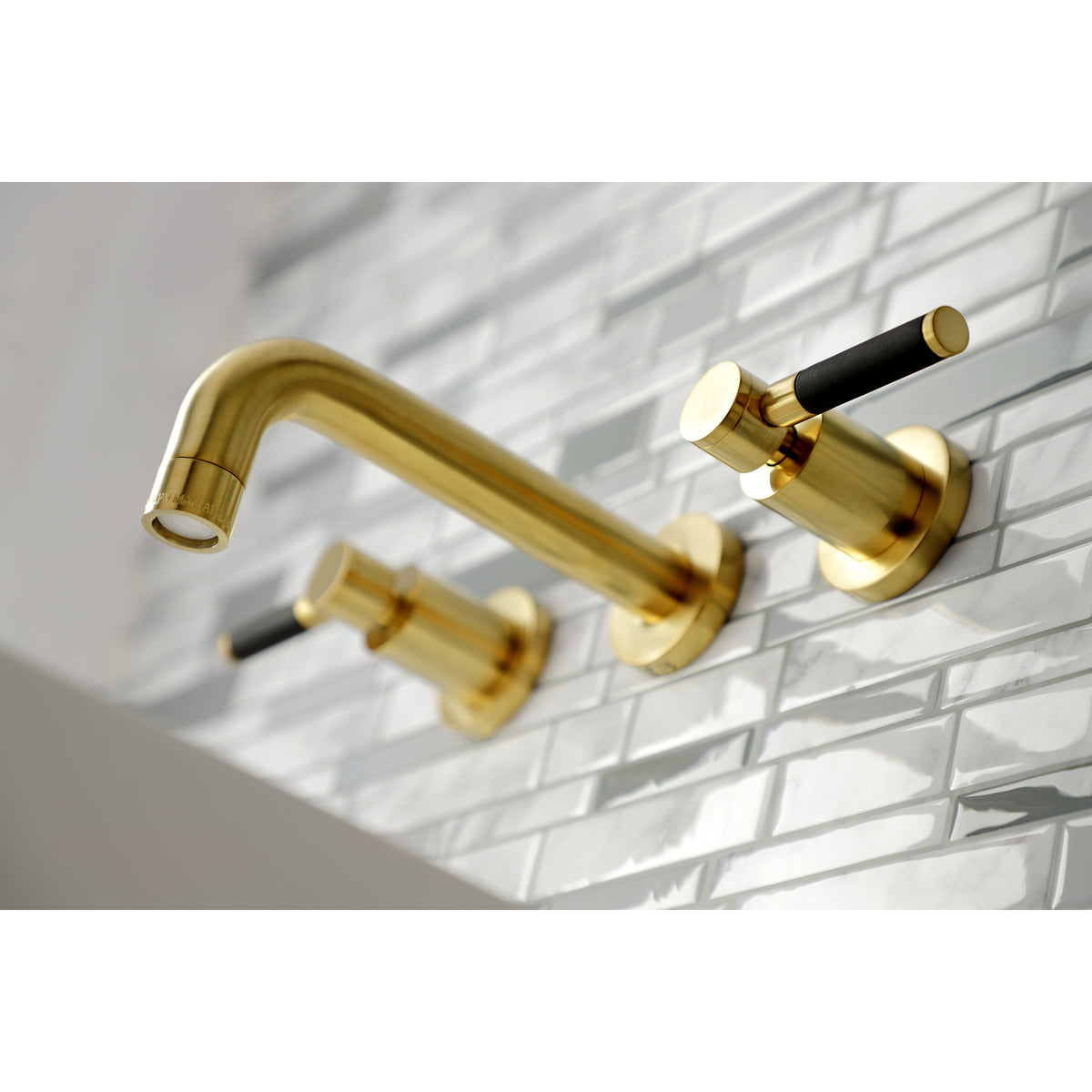 Kingston Brass KS8121DKL Kaiser 2-Handle Wall Mount Bathroom Faucet