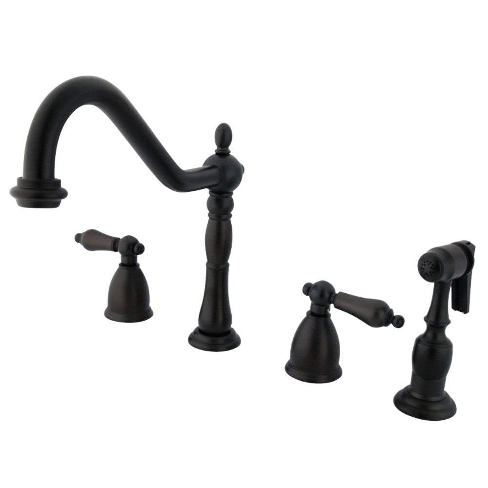 Kingston Brass KB1791ALBS Widespread Kitchen Faucet