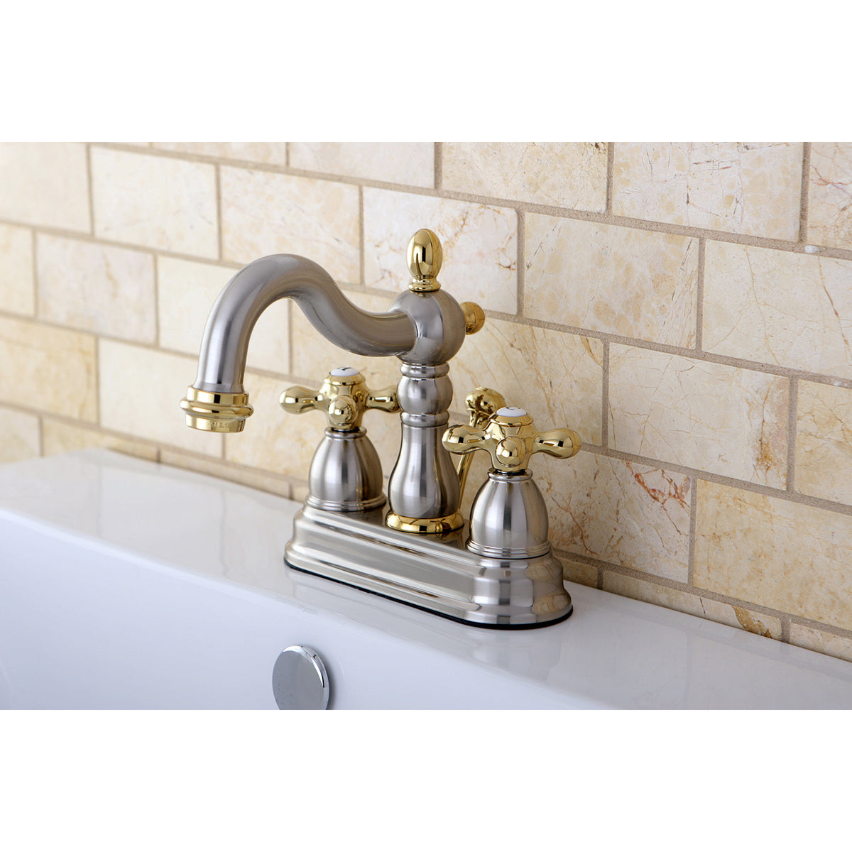 Kingston Brass KB1601AX Heritage 4 in. Centerset Bathroom Faucet