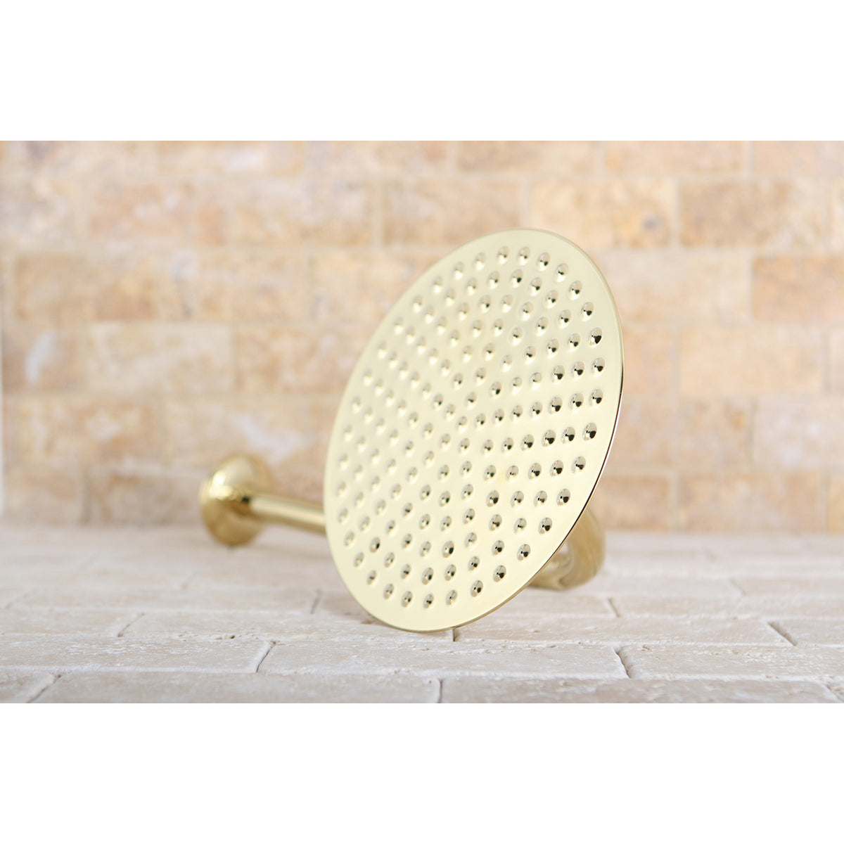 Victorian 8" Brass Shower Head with 12" Shower Arm