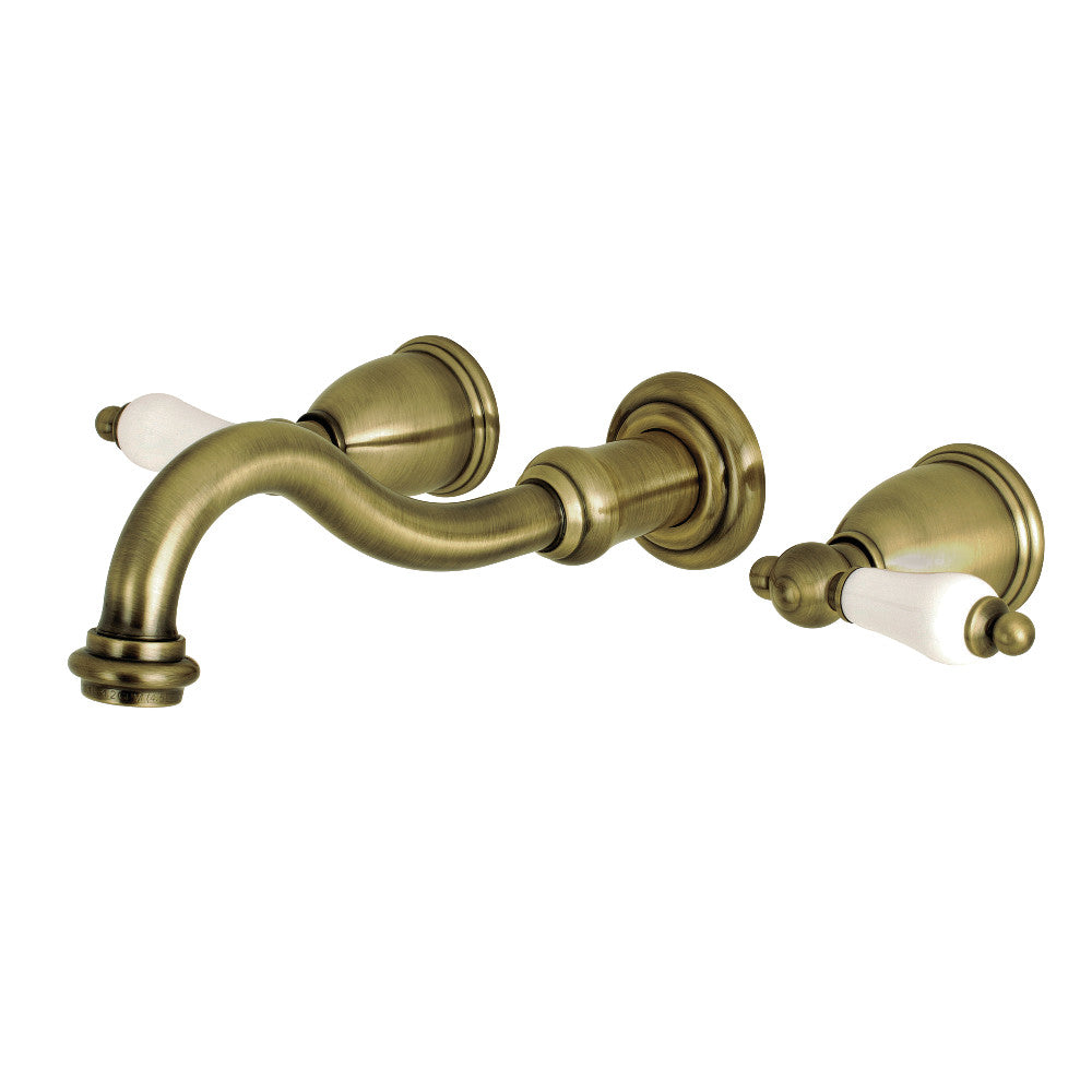 Kingston Brass KS3122PL Vintage 2-Handle Wall Mount Bathroom Faucet