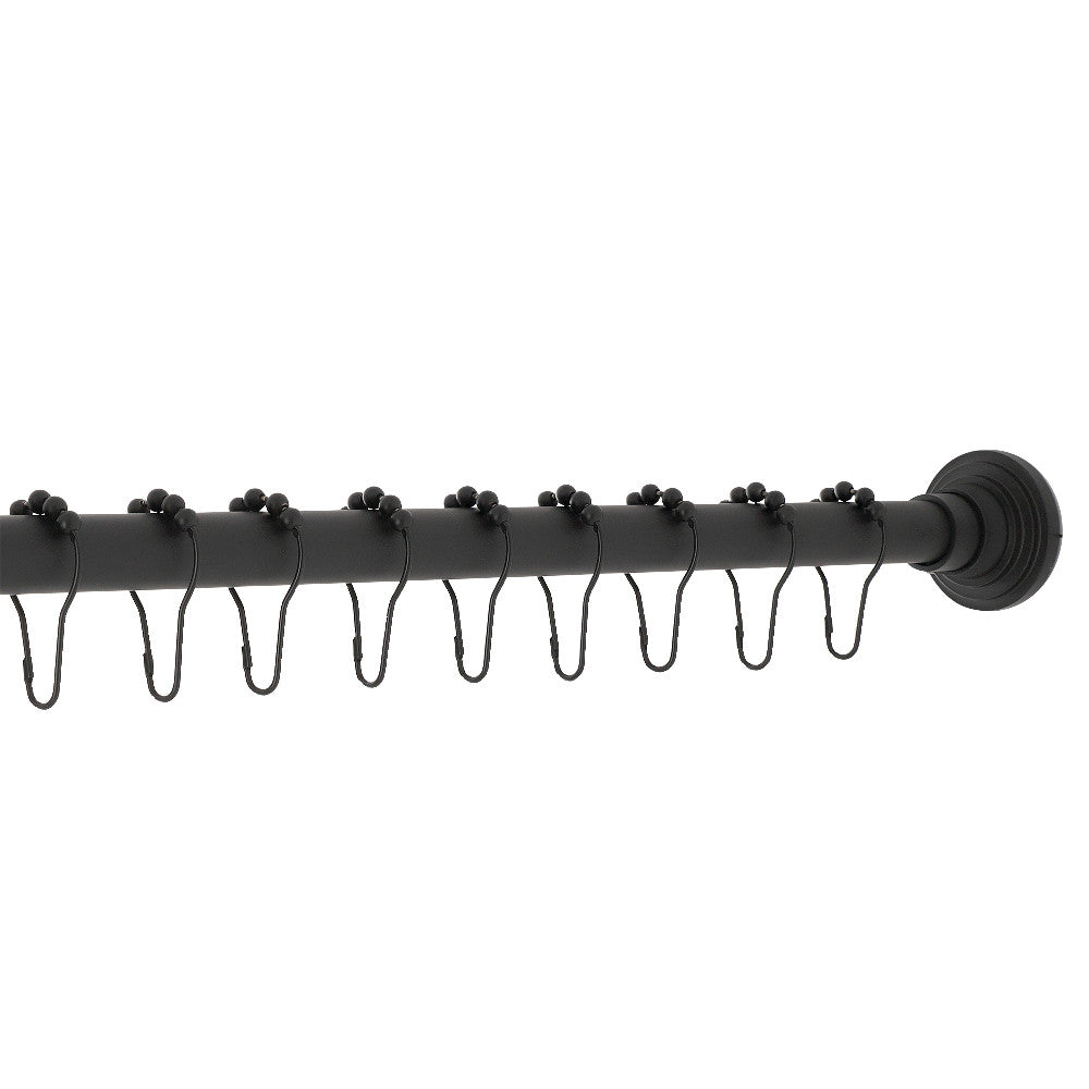 Kingston Brass Edenscape 72-Inch Adjustable Shower Curtain Rod with Rings