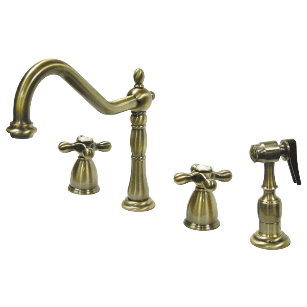 Kingston Brass KB1793AXBS Widespread Kitchen Faucet