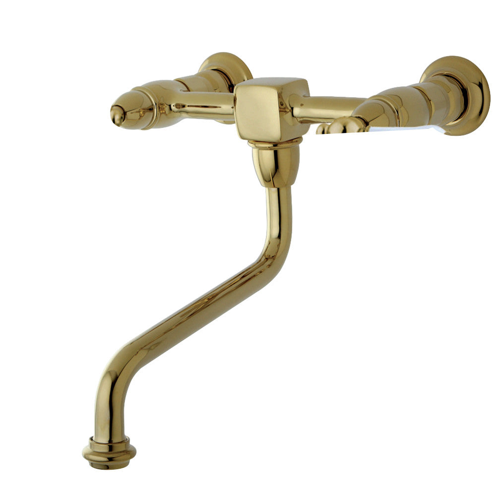 Kingston Brass KS1215PL Heritage Wall Mount Bathroom Faucet