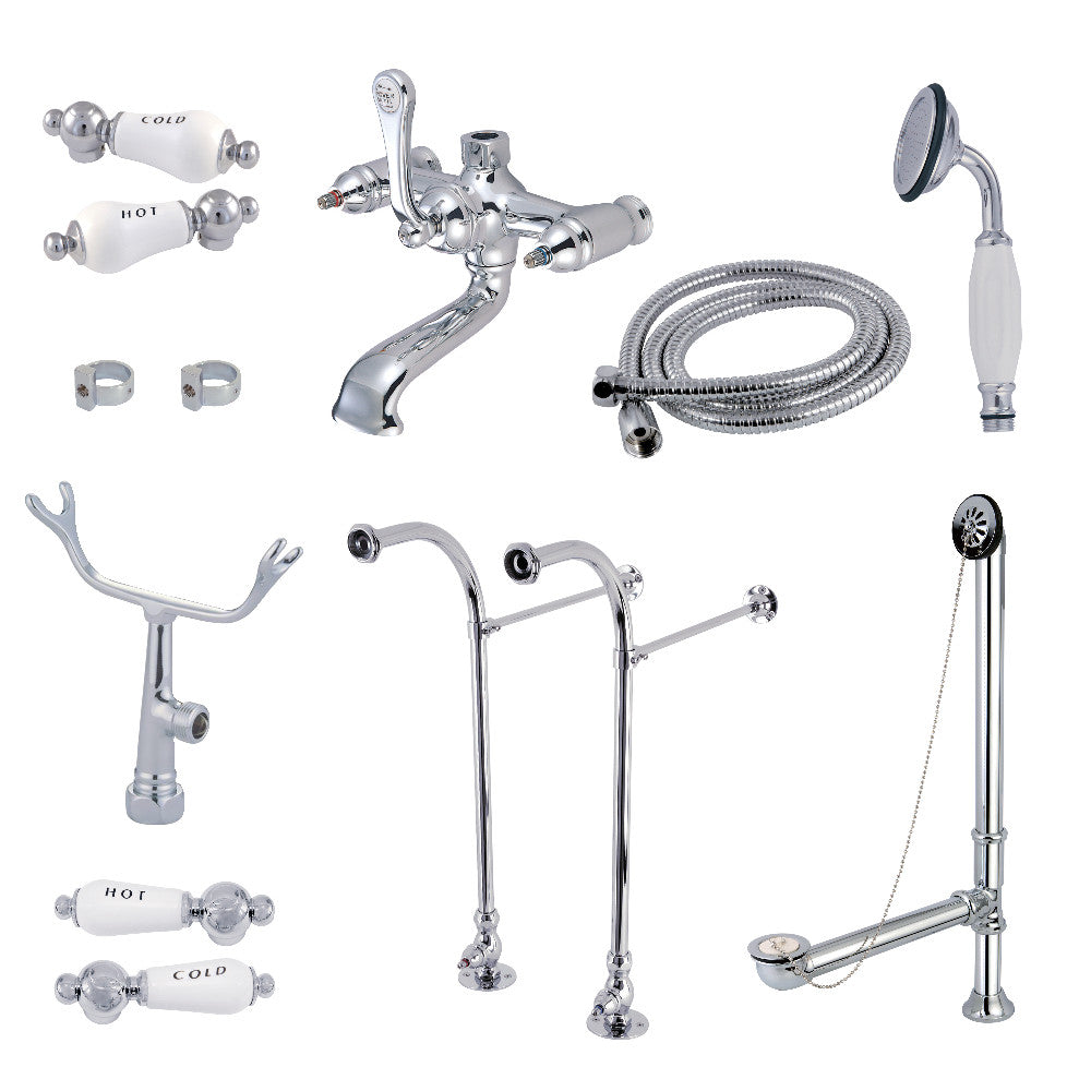 Vintage Freestanding Clawfoot Tub Faucet Combo