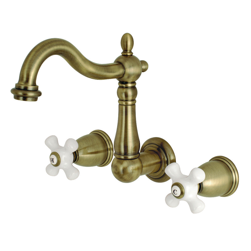 Kingston Brass KS1258PX 8-Inch Center Wall Mount Bathroom Faucet