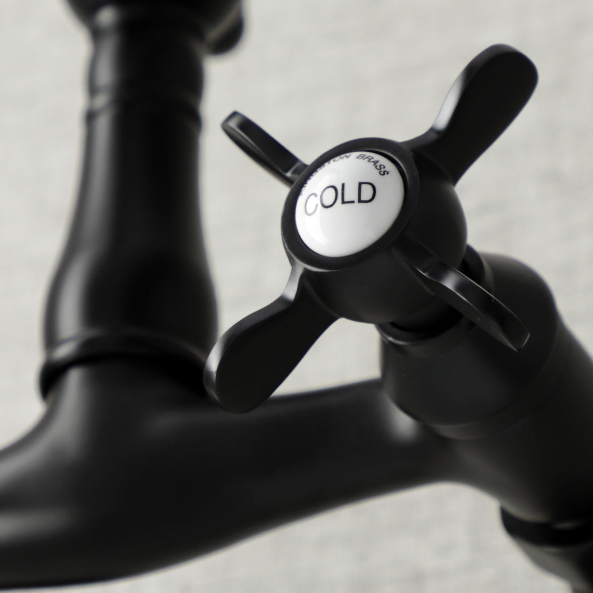 Kingston Brass KS3228BEX 6-Inch Adjustable Center Wall Mount Kitchen Faucet