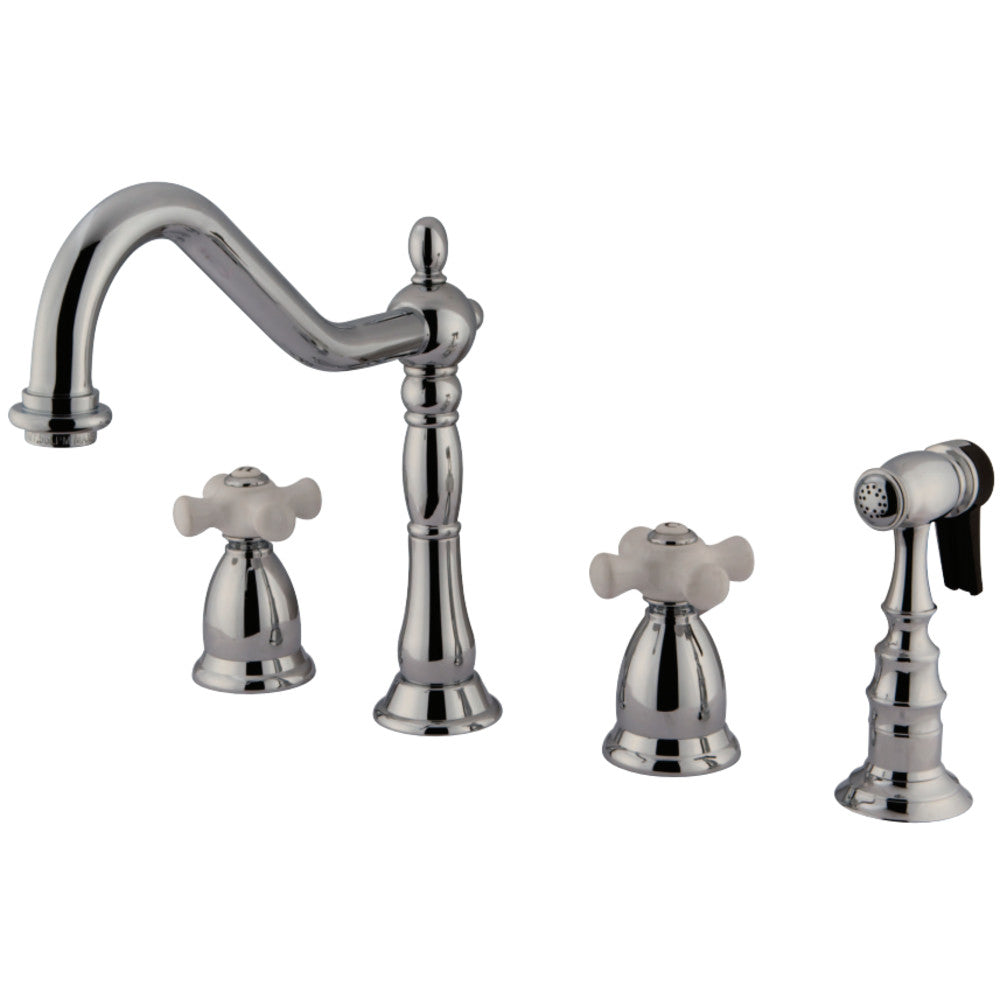 Kingston Brass KS1798PXBS Widespread Kitchen Faucet