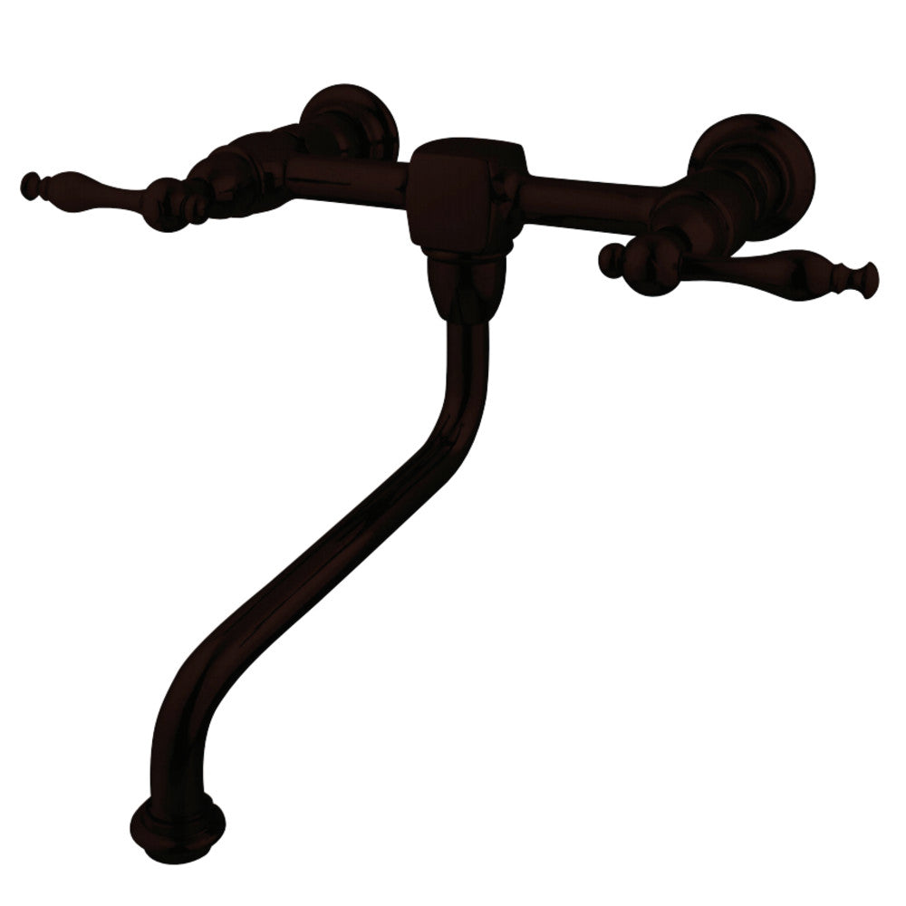 Kingston Brass KS1215NL Wall Mount Bathroom Faucet