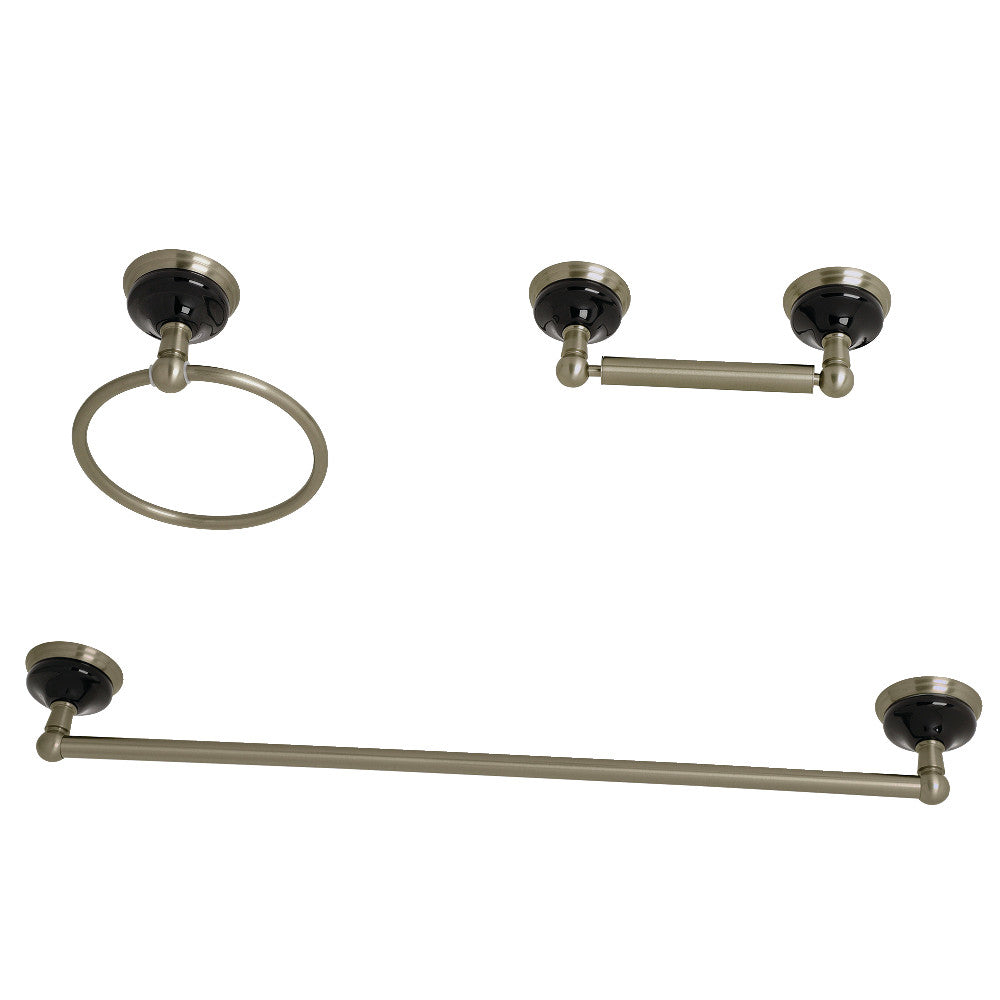 Kingston Brass Water Onyx 3-Piece Bathroom Accessory Set