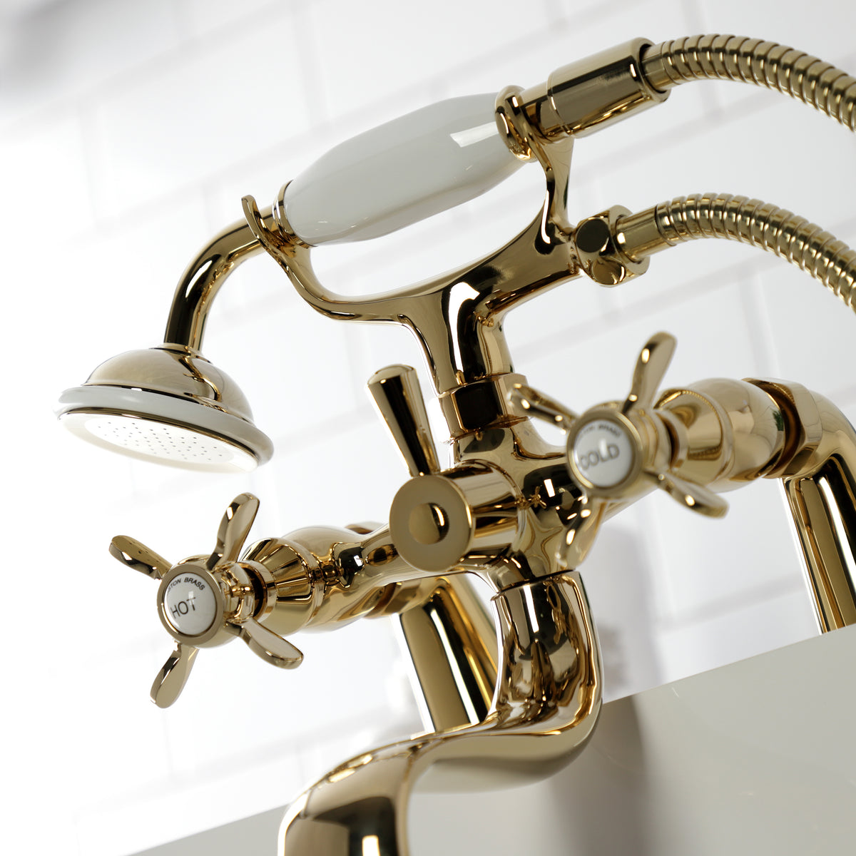 Essex Deck Mount Clawfoot Tub Faucet with Hand Shower
