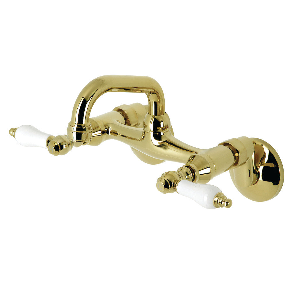 Kingston Brass KS512ORB Two-Handle Wall Mount Bar Faucet
