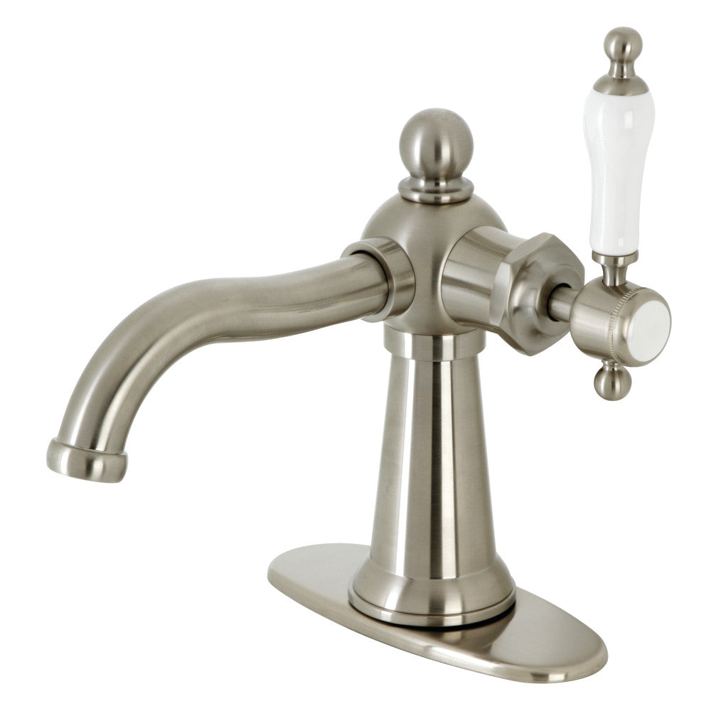 Kingston Brass KSD154KLCP Nautical Single-Handle Bathroom Faucet with Push Pop-Up