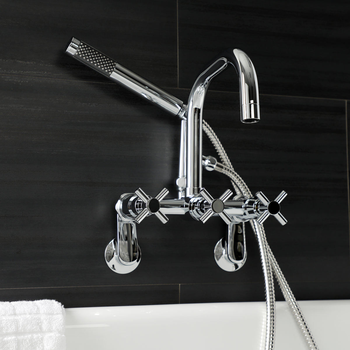 Aqua Vintage Concord Wall Mount Clawfoot Tub Faucet