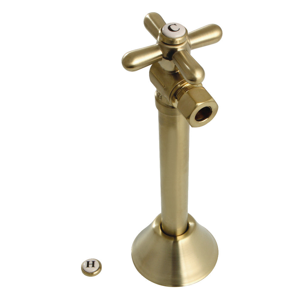 Kingston Brass 1/2" Sweat x 3/8" OD Comp Angle Shut-Off Valve with 5" Extension