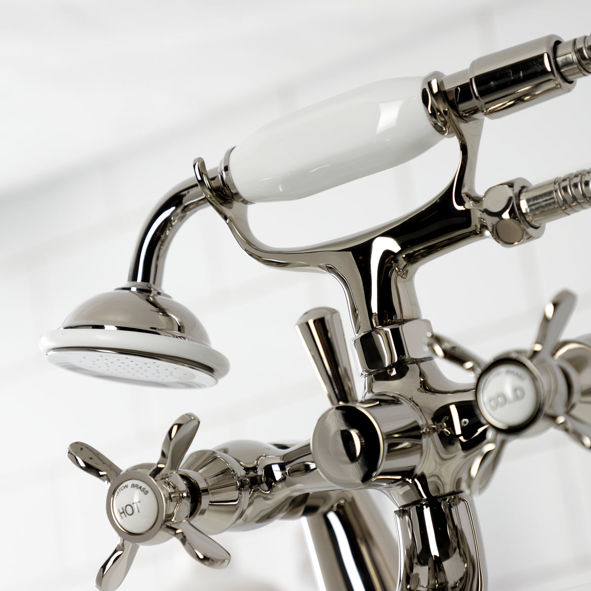 Essex Deck Mount Clawfoot Tub Faucet with Hand Shower