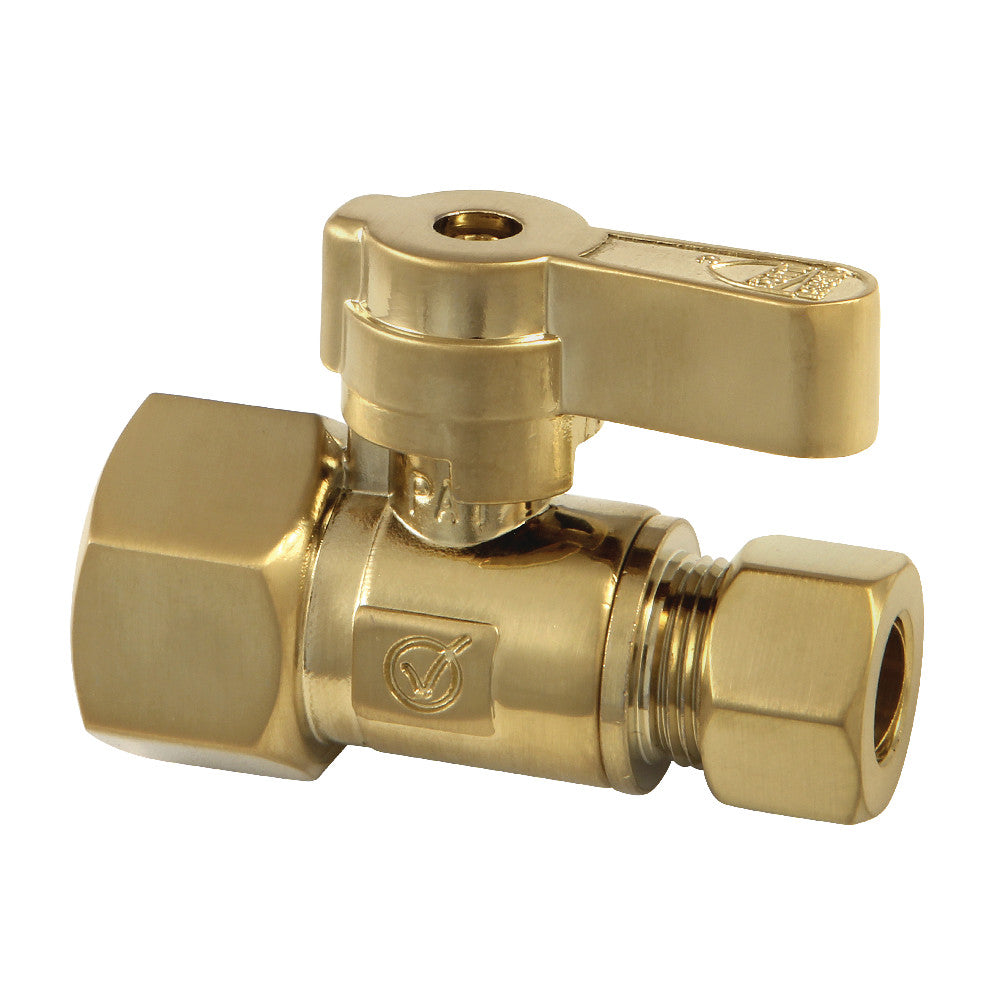 Kingston Brass 1/2" FIP X 3/8" OD Comp Straight Stop Valve
