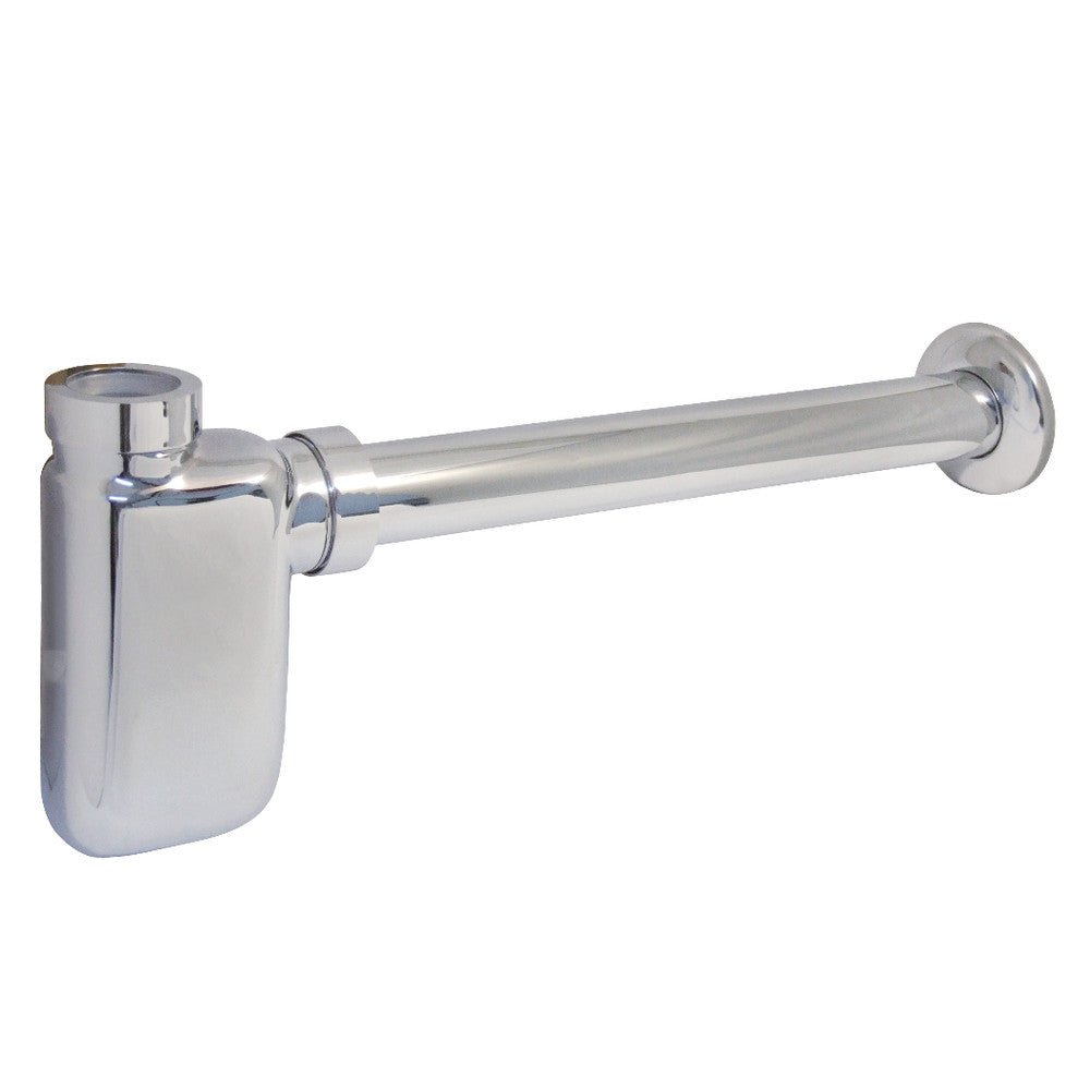 Kingston Brass Bottle-Trap Brass Round Siphon, 1-1/4" O.D., 18 Gauge