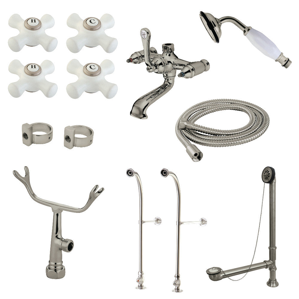 Vintage Freestanding Clawfoot Tub Faucet Combo