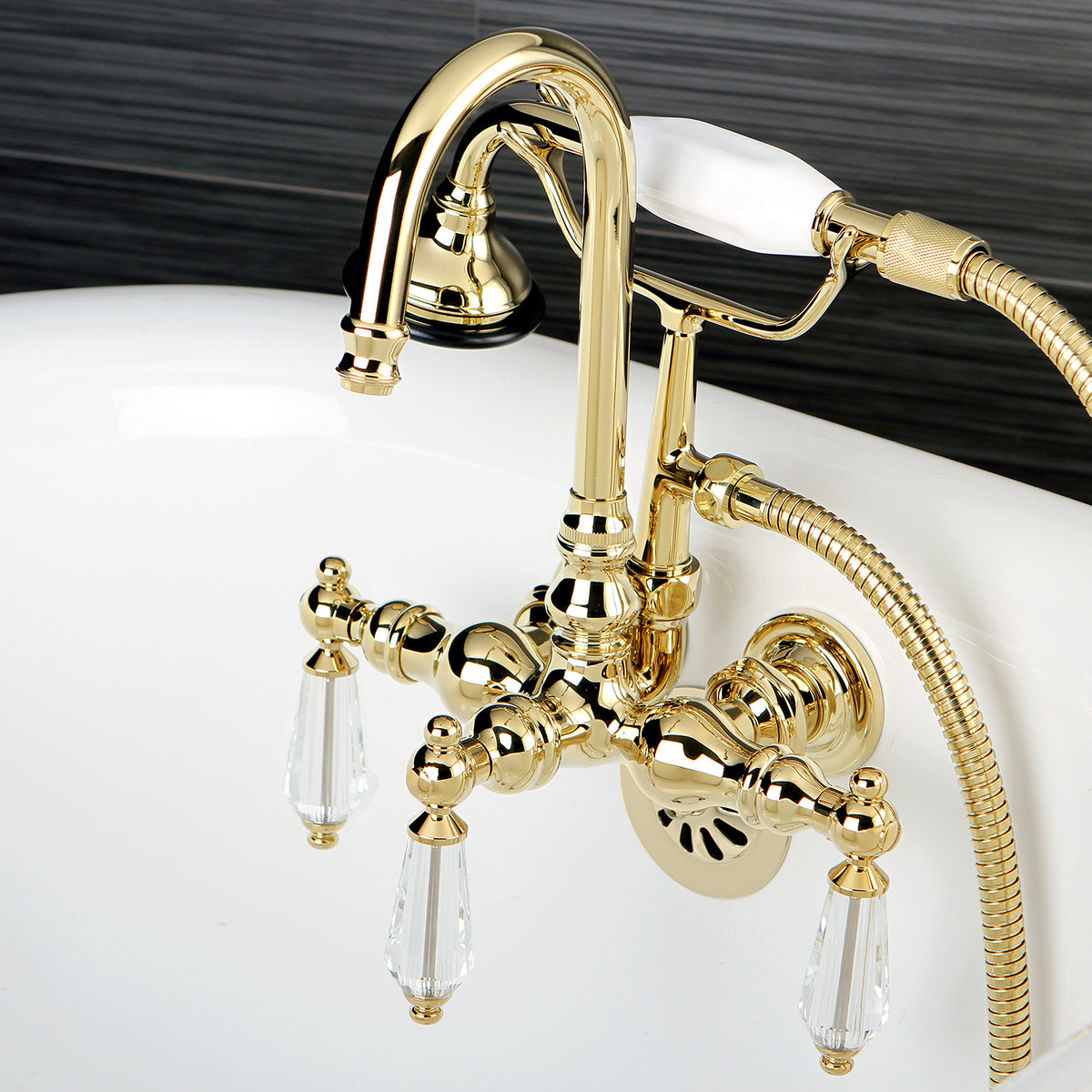 Aqua Vintage Wilshire Wall Mount Clawfoot Tub Faucet
