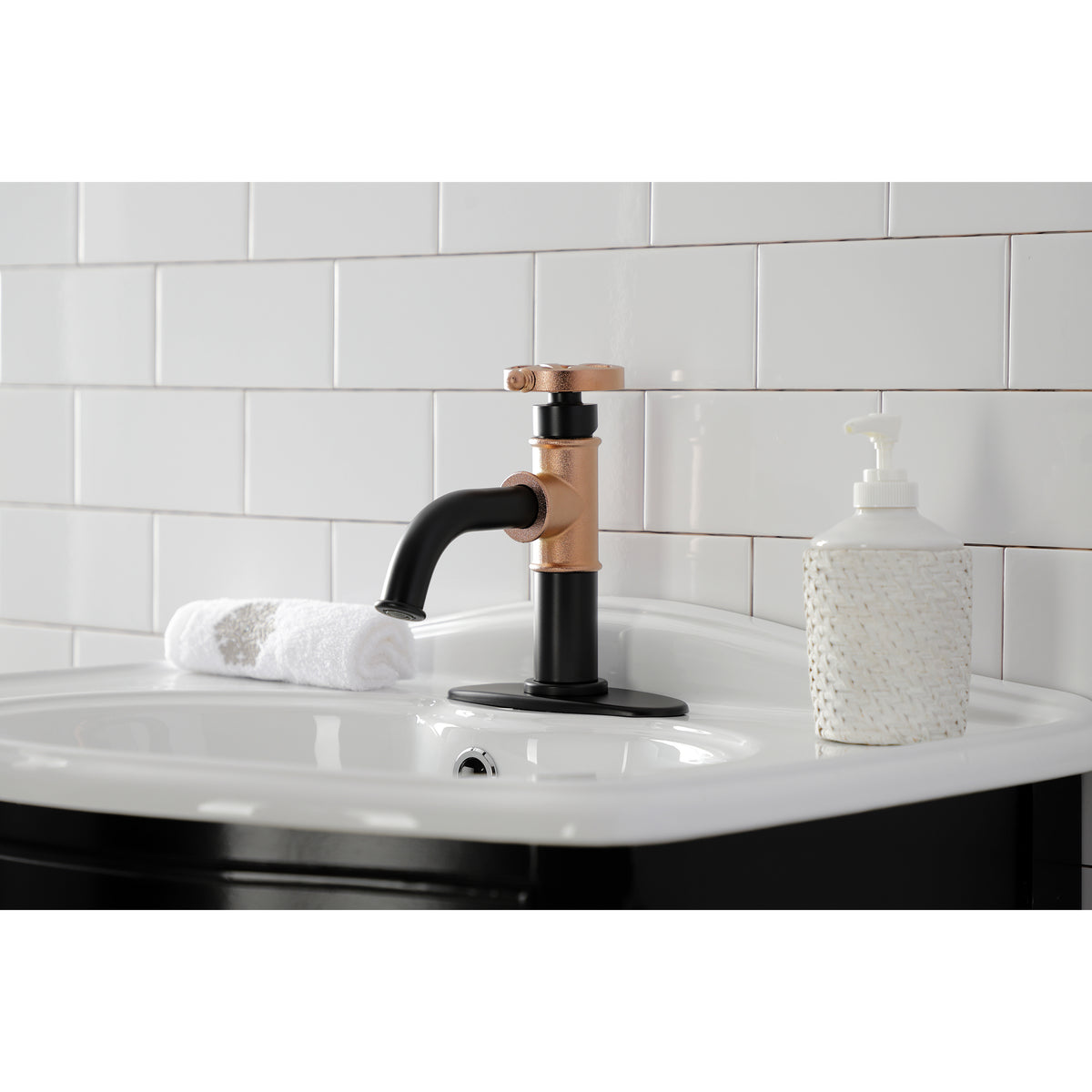 Kingston Brass KSD2824RX Belknap Single-Handle Bathroom Faucet with Push Pop-Up
