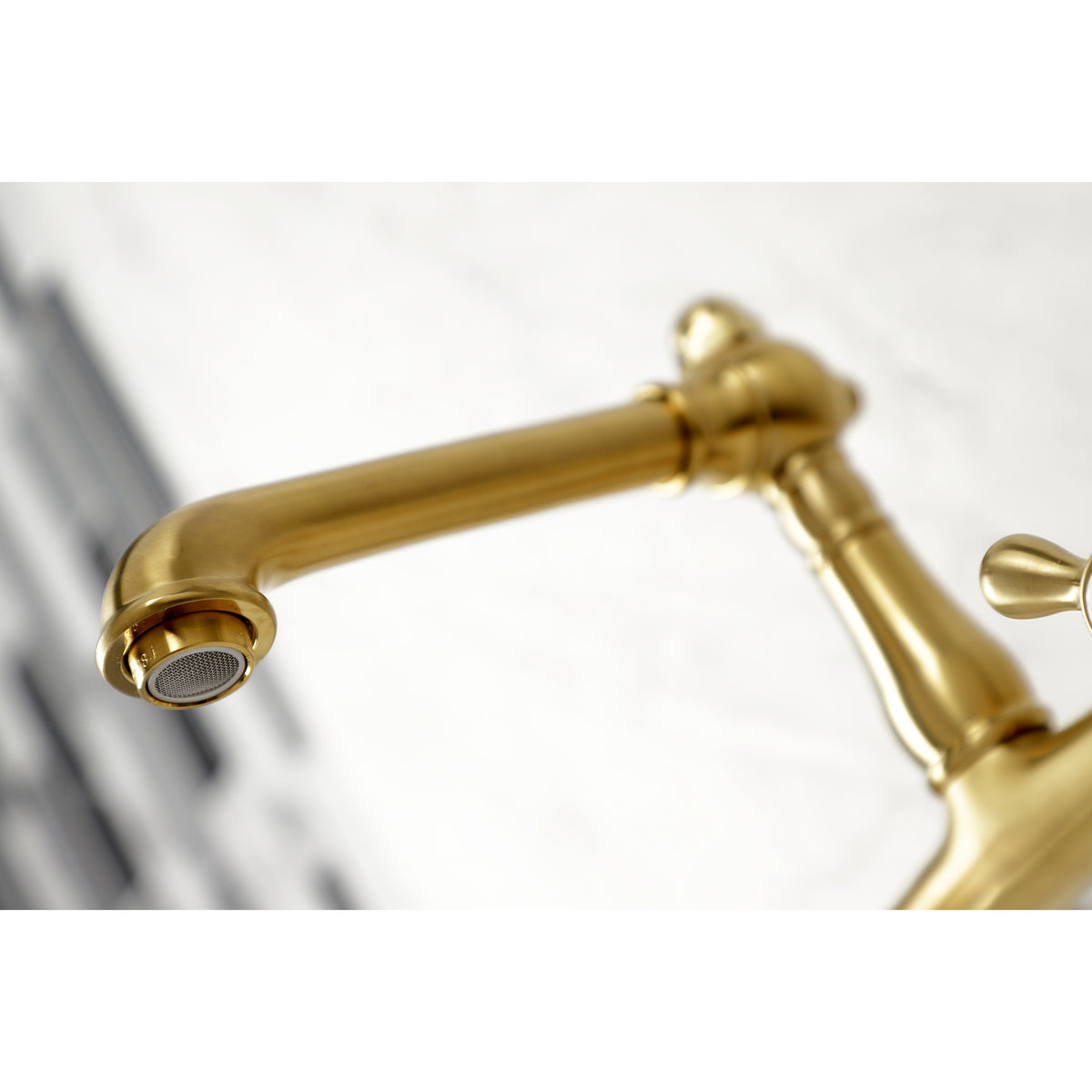 Kingston Brass KS7247AX 8-Inch Center Wall Mount Bathroom Faucet