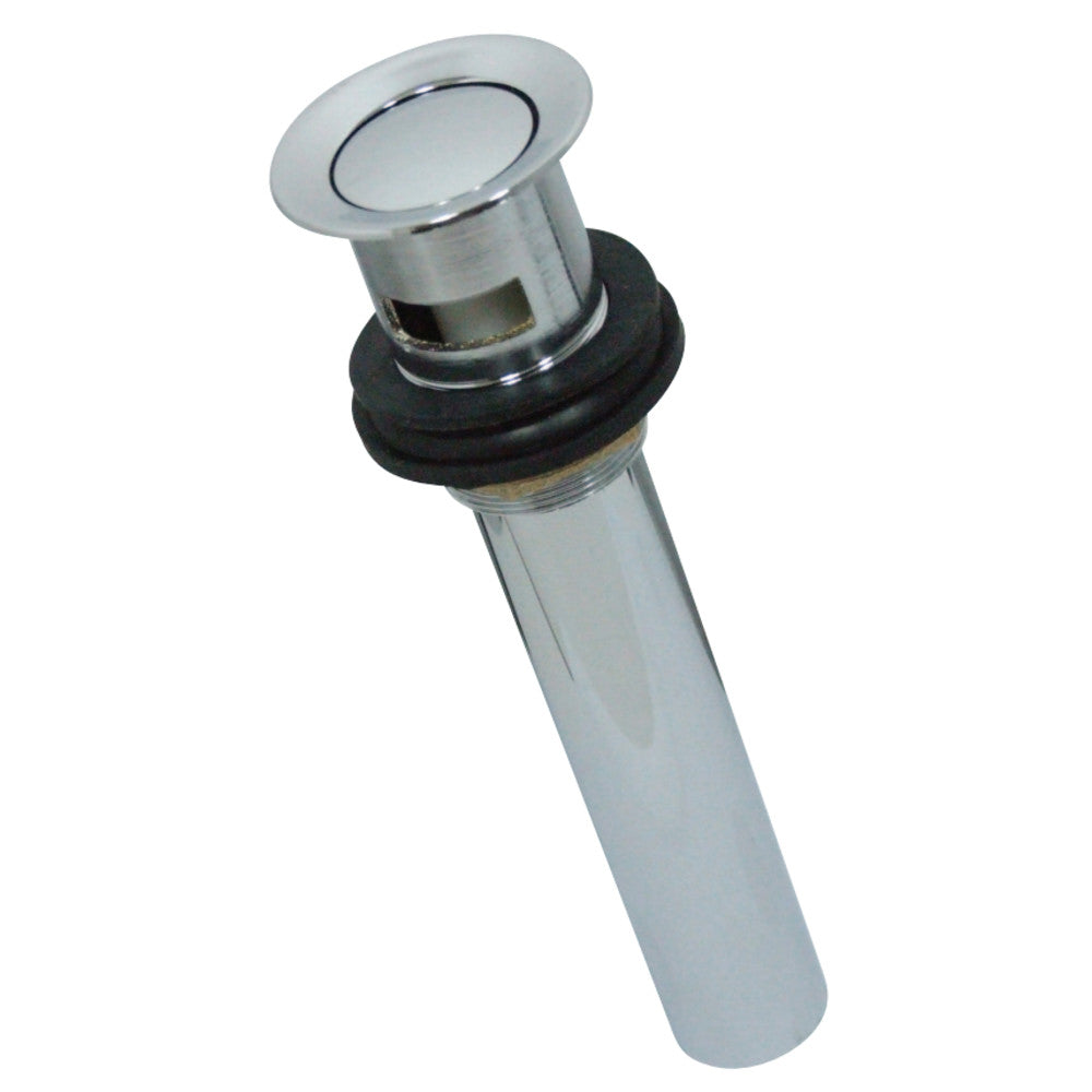 Kingston Brass Push Pop-Up Drain with Overflow, 22 Gauge
