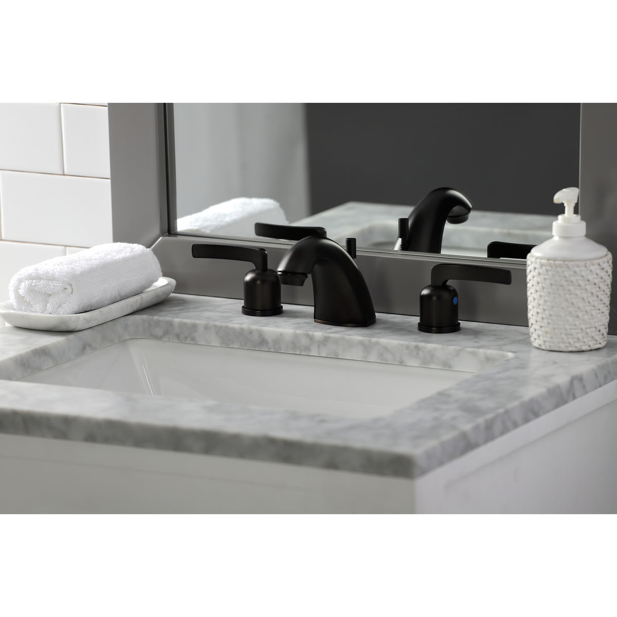 Kingston Brass FB8951EFL Mini-Widespread Bathroom Faucet