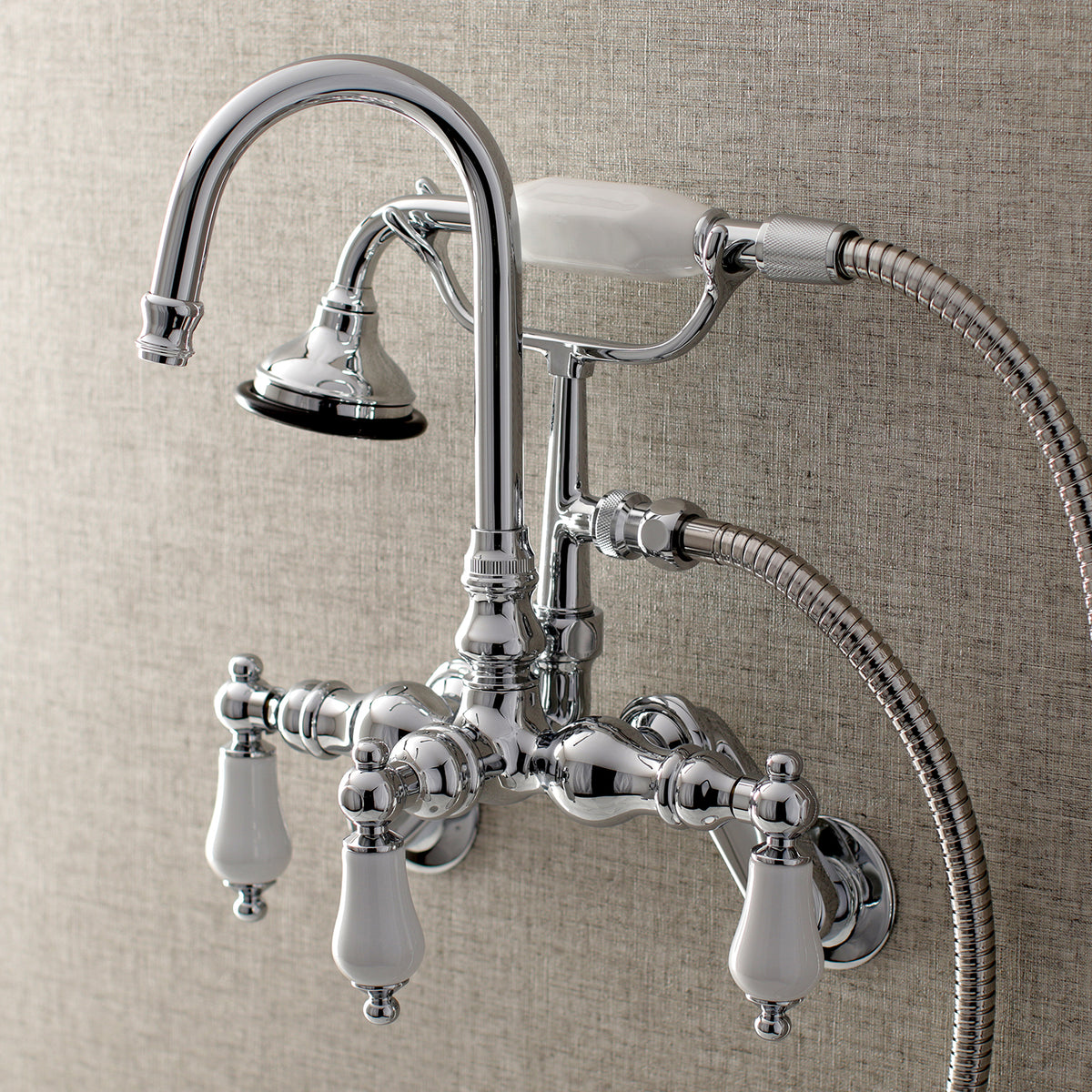 Aqua Vintage Wall Mount Clawfoot Tub Faucets