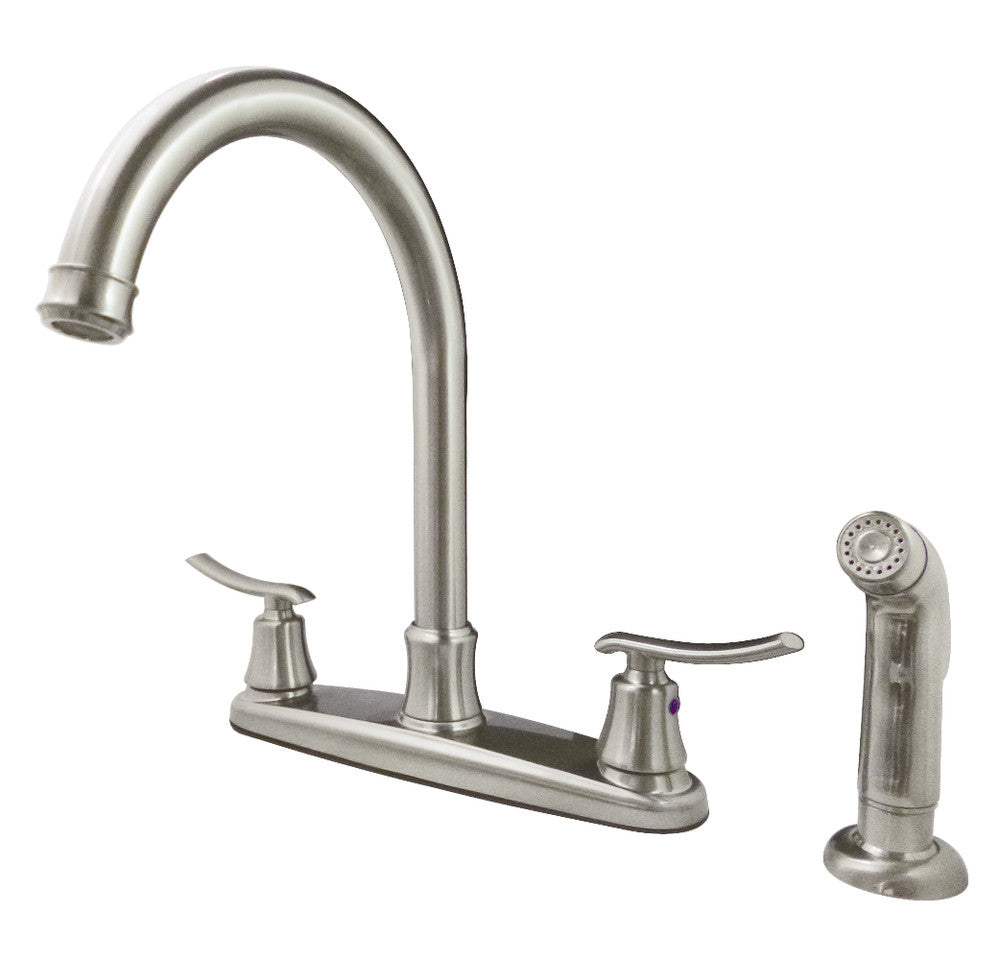 Kingston Brass FB7791JLSP 8-Inch Centerset Kitchen Faucet with Sprayer