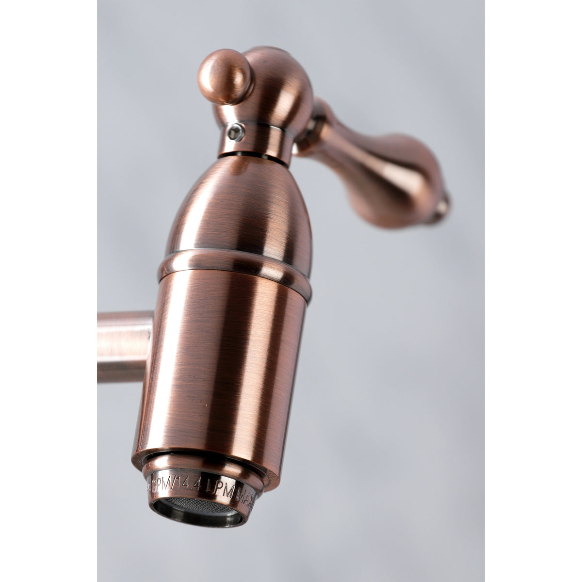 Kingston Brass KS3101AL Restoration Wall Mount Pot Filler Kitchen Faucet