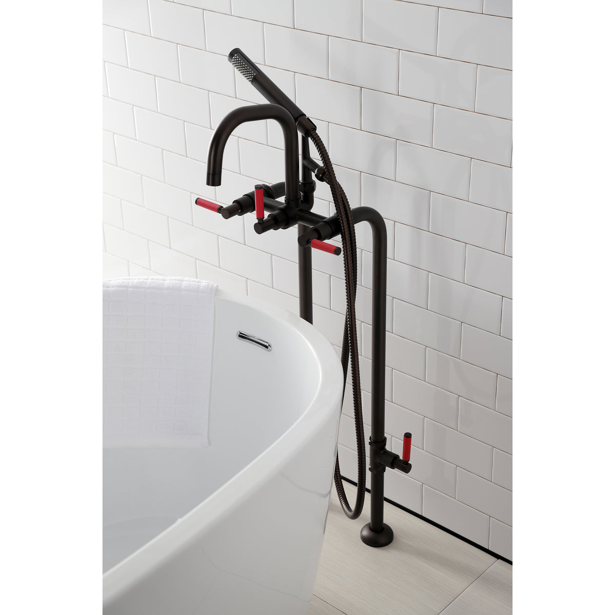 Vintage CCK8406DKL Concord Freestanding Tub Faucet with Supply Line,Stop Valve