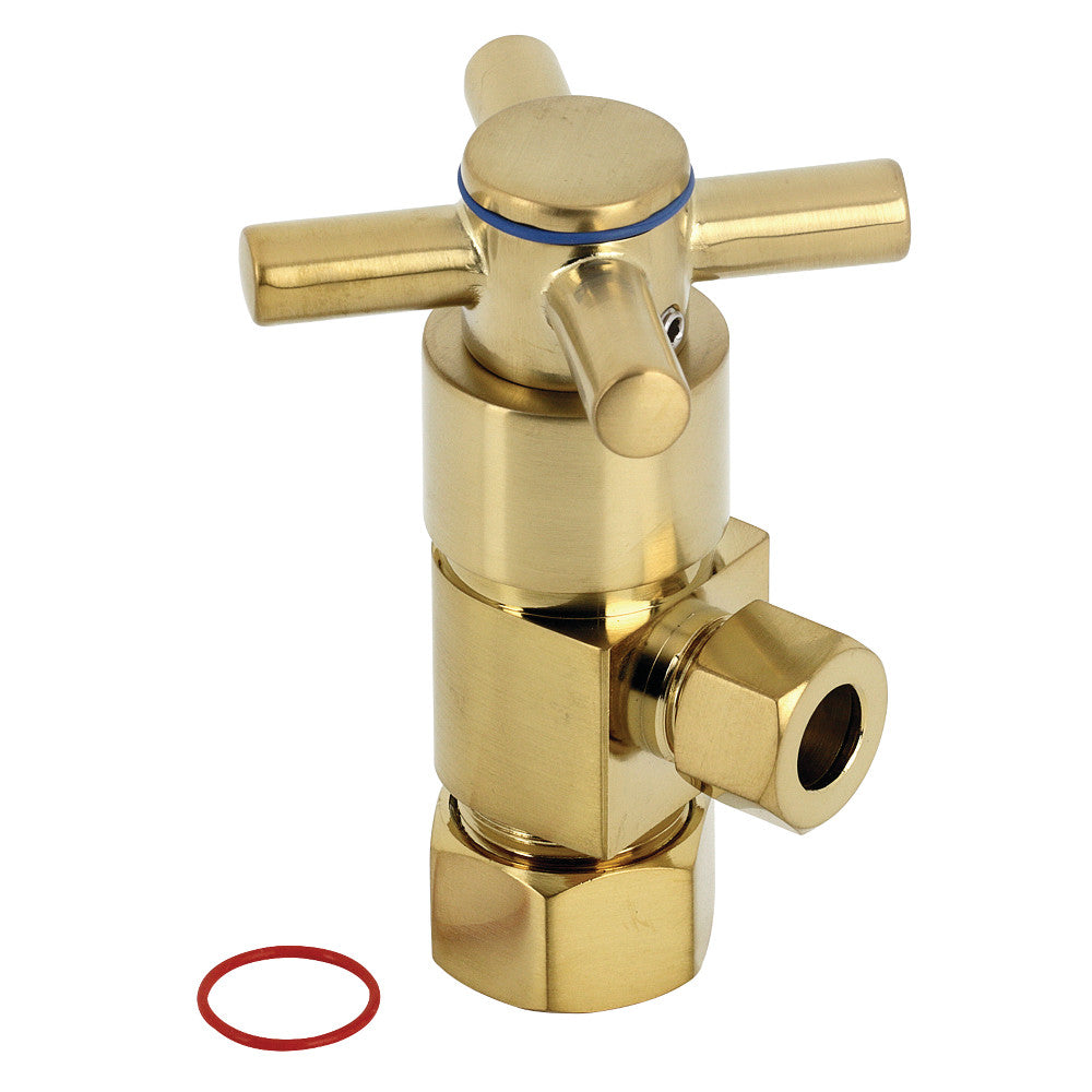 Kingston Brass Concord 5/8" O.D x 3/8" O.D Anti-Seize Deluxe Quarter Turn Ceramic Hardisc Cartridge Angle Stop