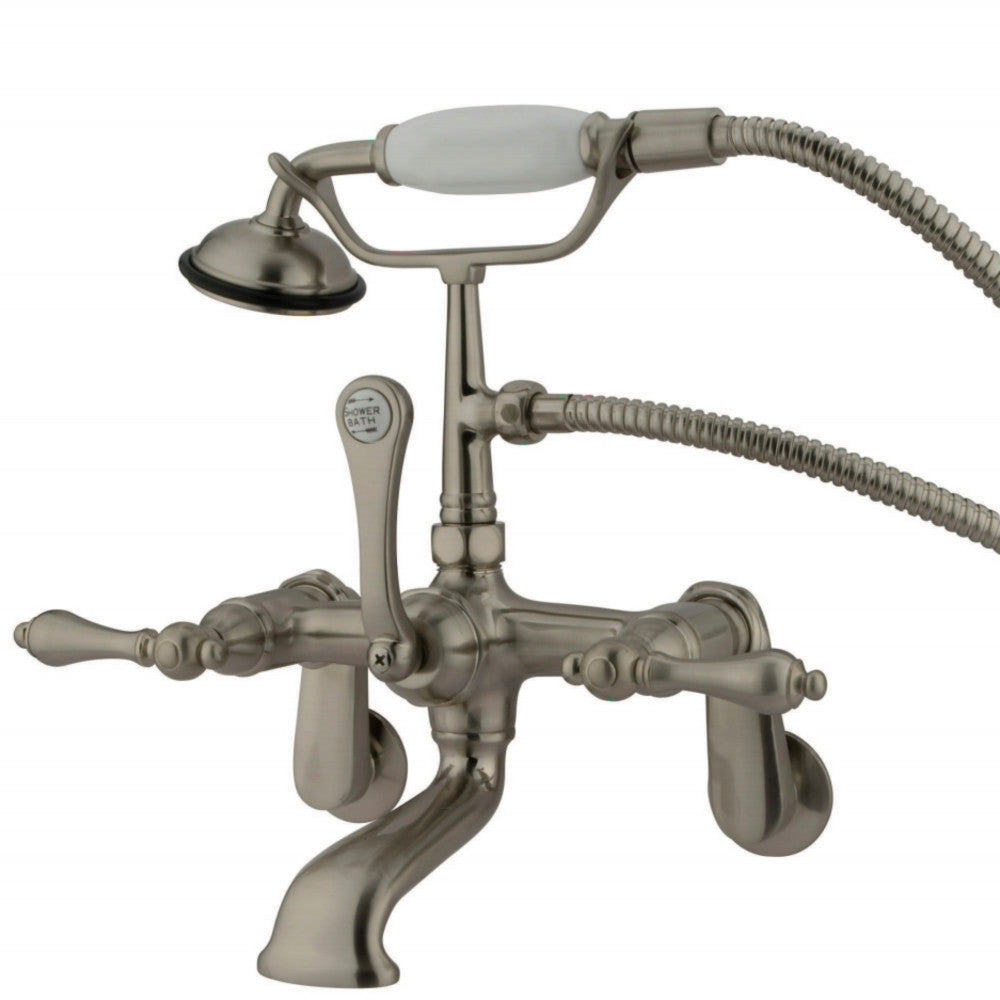 Vintage Wall Mount Clawfoot Tub Faucet with Hand Shower