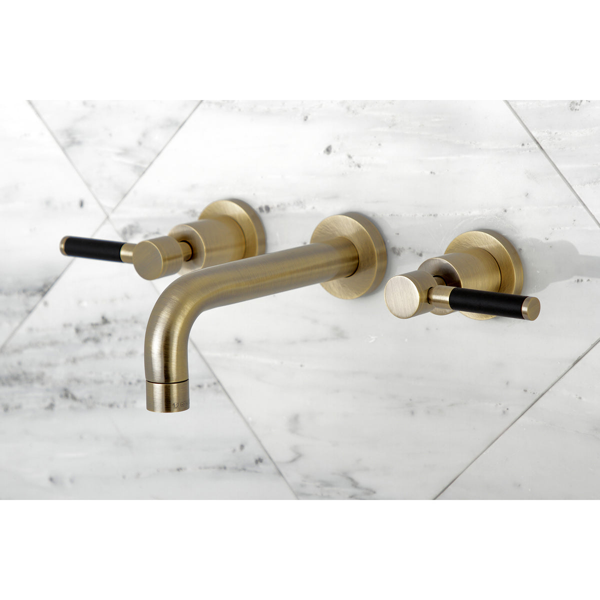 Kingston Brass KS8121DKL Kaiser 2-Handle Wall Mount Bathroom Faucet