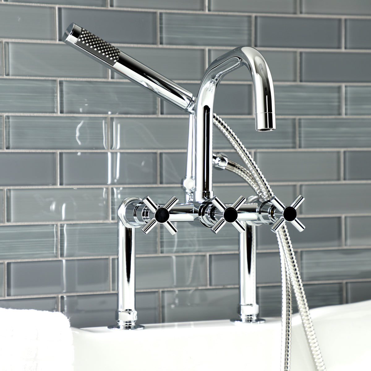 Aqua Vintage Concord Deck Mount Clawfoot Tub Faucet