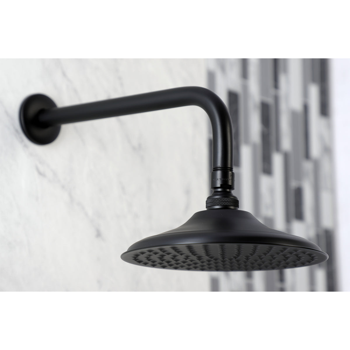 Victorian 8" Brass Shower Head with 12" Shower Arm