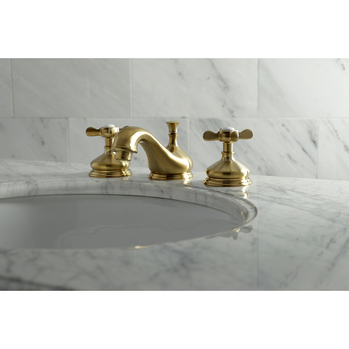 Kingston Brass KS1166BEX 8 in. Widespread Bathroom Faucet