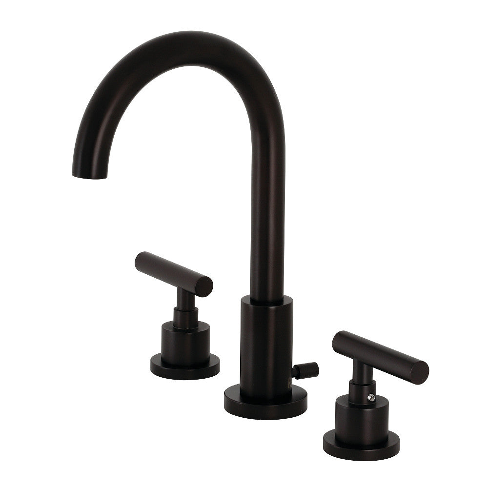 Kingston Brass FSC8921CML Manhattan Widespread Bathroom Faucet with Brass Pop-Up