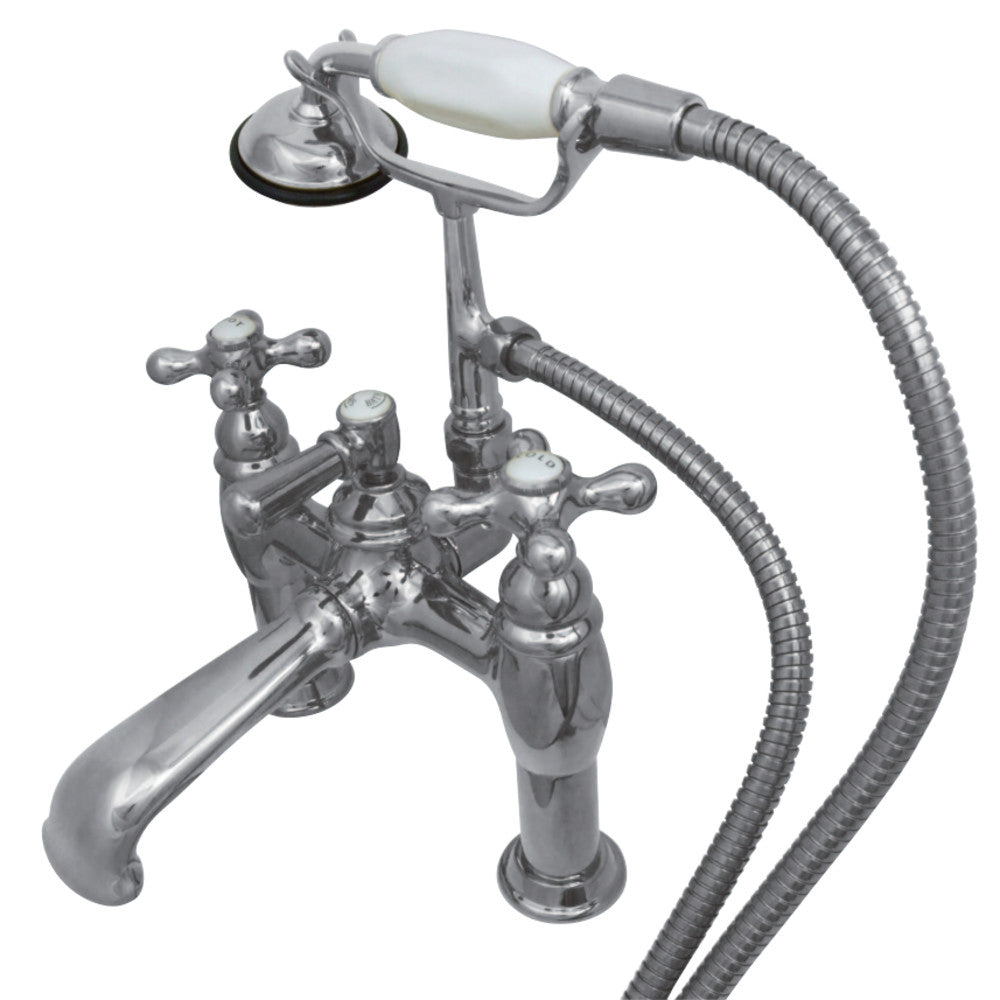 Vintage 7-Inch Deck Mount Tub Faucet with Hand Shower