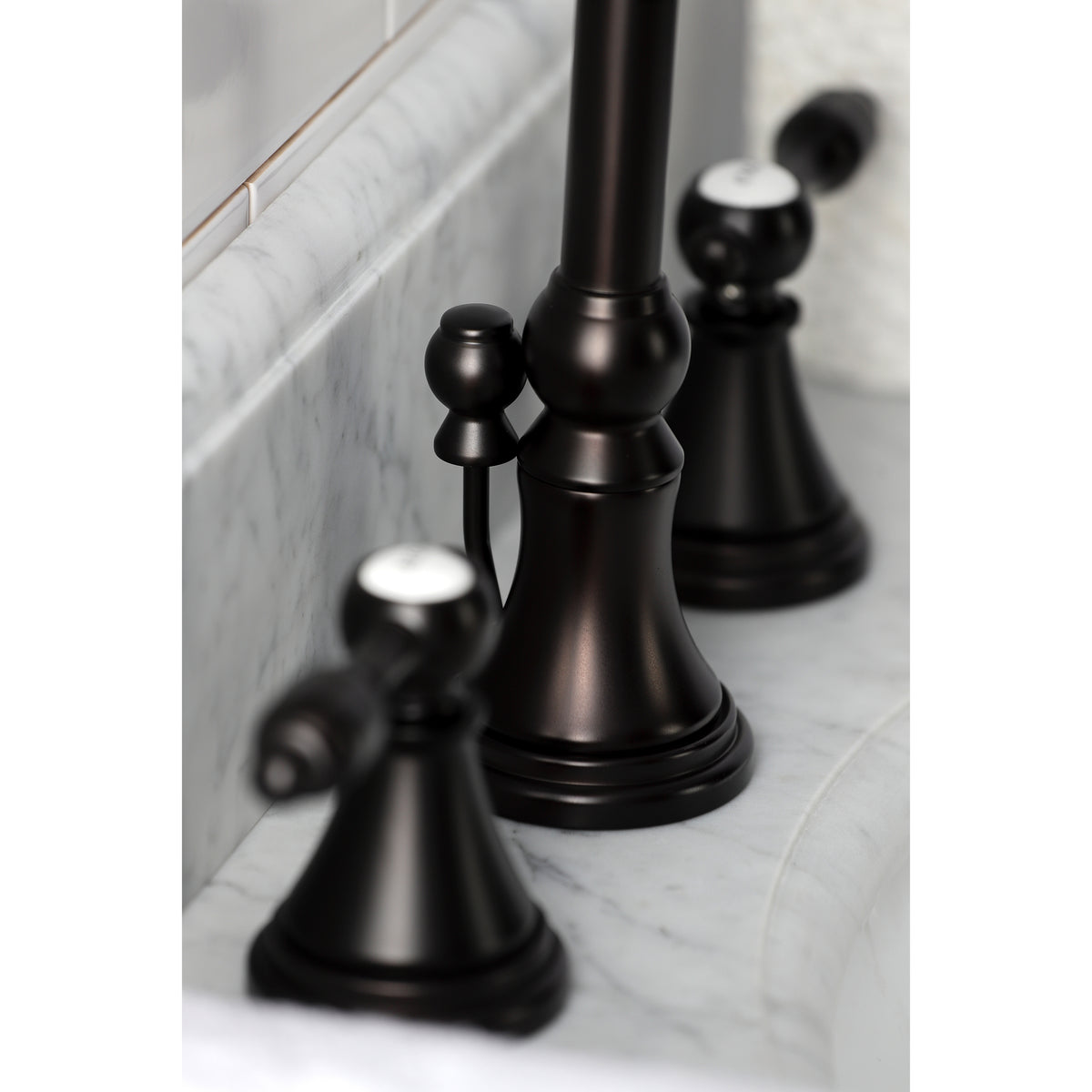 Kingston Brass KS2981TAL Tudor Widespread Bathroom Faucet with Brass Pop-Up