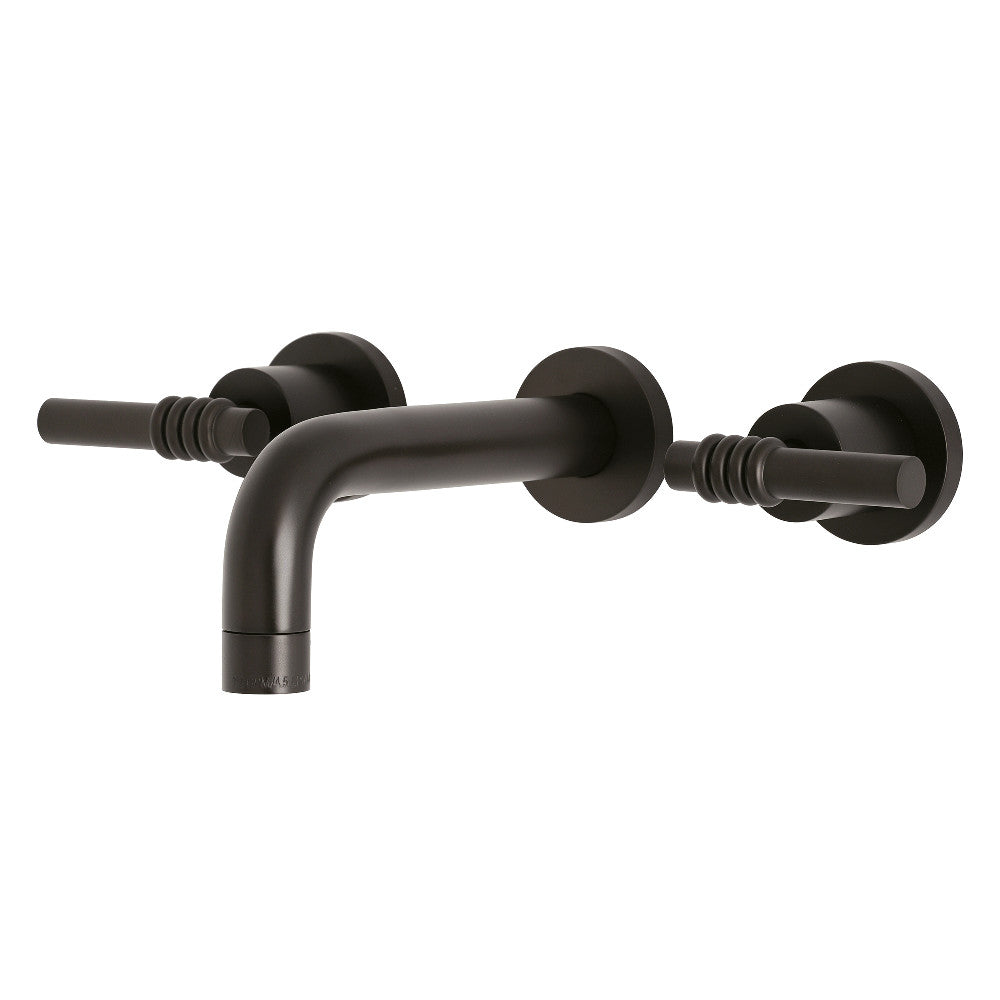 Kingston Brass KS8120ML Milano 2-Handle 8 in. Wall Mount Bathroom Faucet