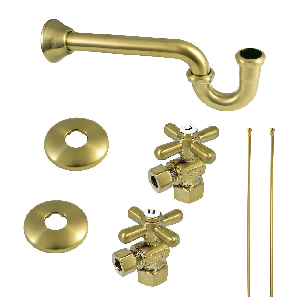 Kingston Brass Plumbing Supply Kits Combo, 1/2" IPS Inlet, 3/8" Comp Oulet