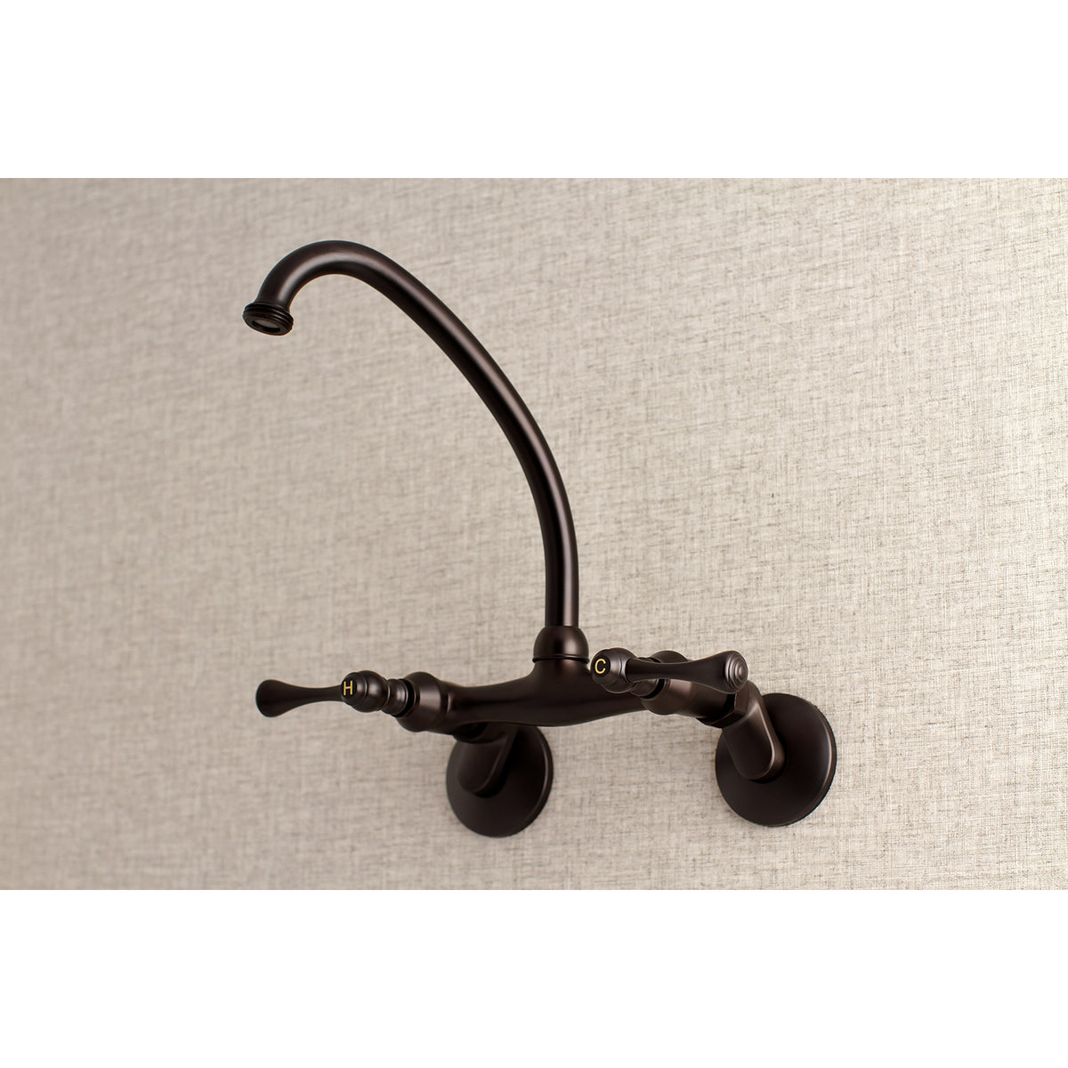Kingston Brass KS374C Kingston Two Handle Wall Mount Laundry Faucet