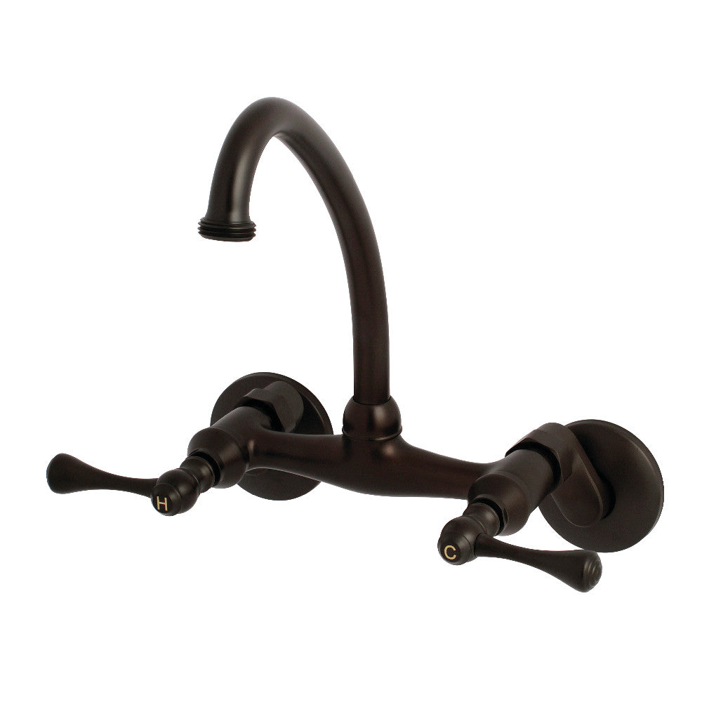 Kingston Brass KS374C Kingston Two Handle Wall Mount Laundry Faucet