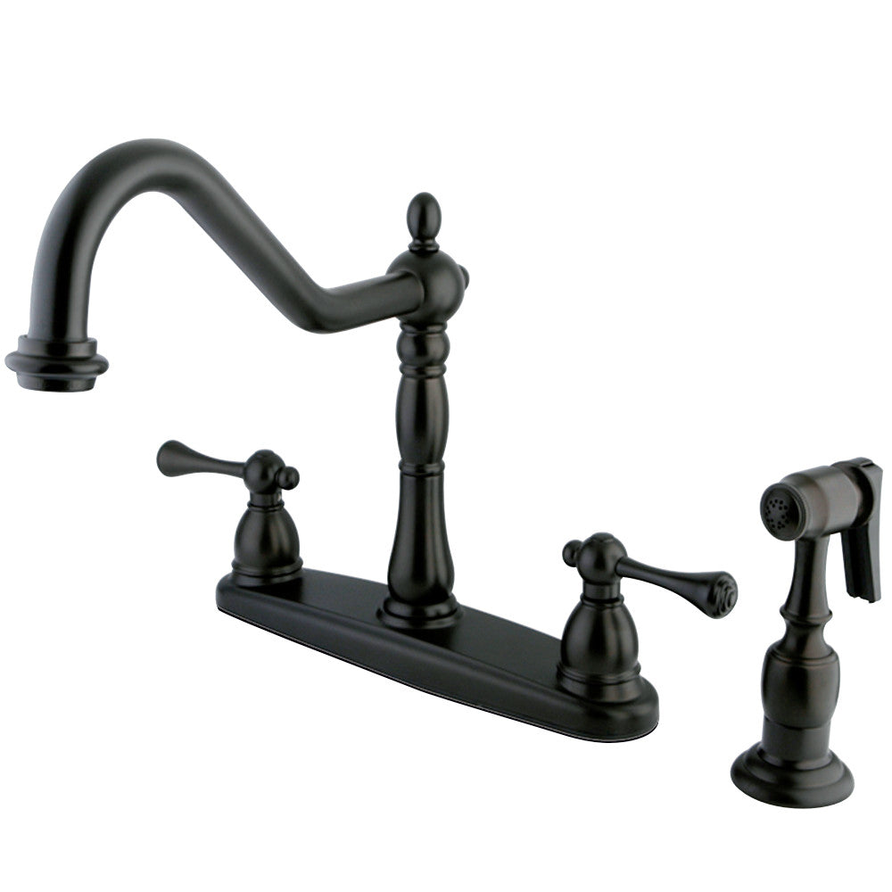 Kingston Brass KB7751BLBS English Vintage Centerset Kitchen Faucet