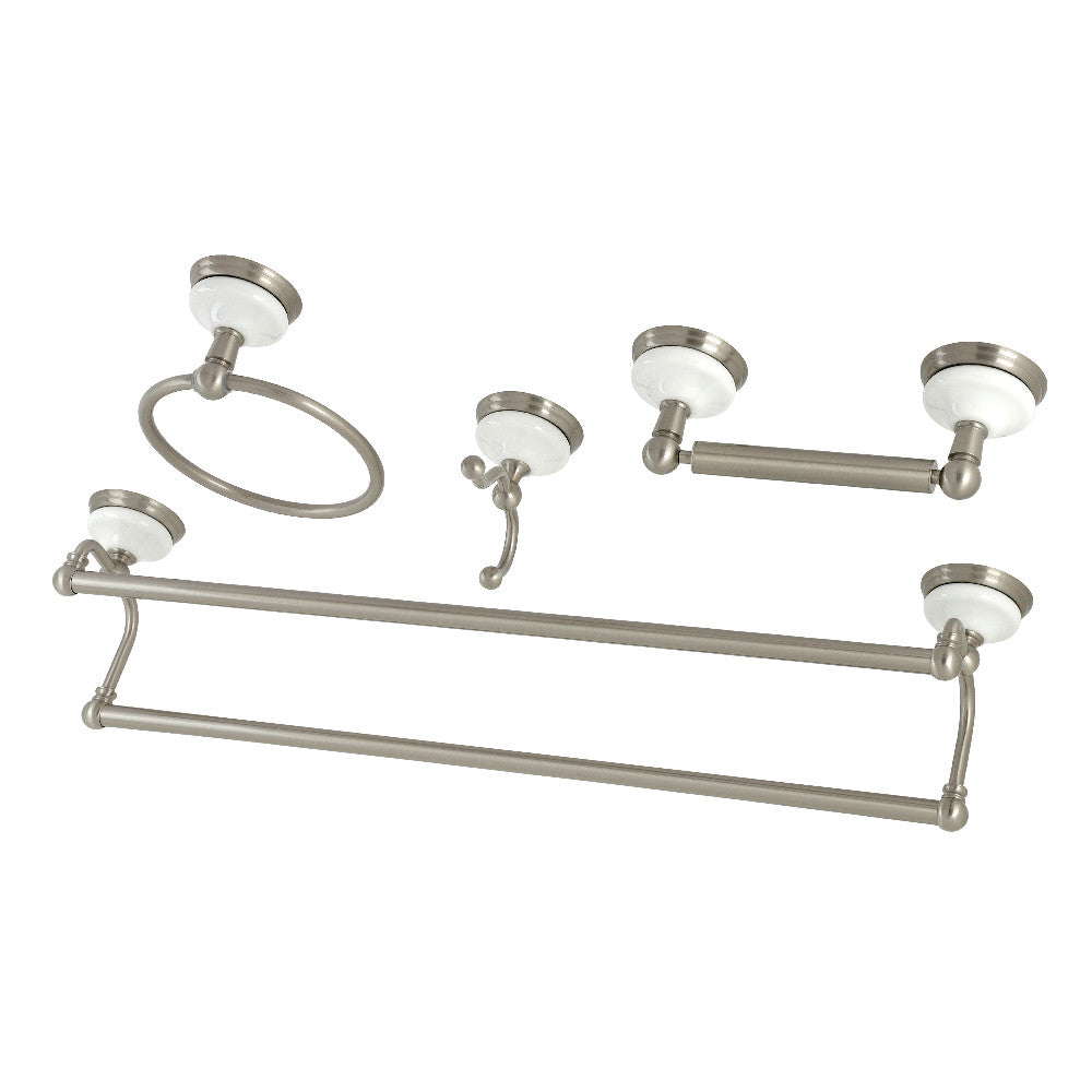 Kingston Brass Victorian 4-Pieces Dual Towel Bar Bathroom Hardware Set