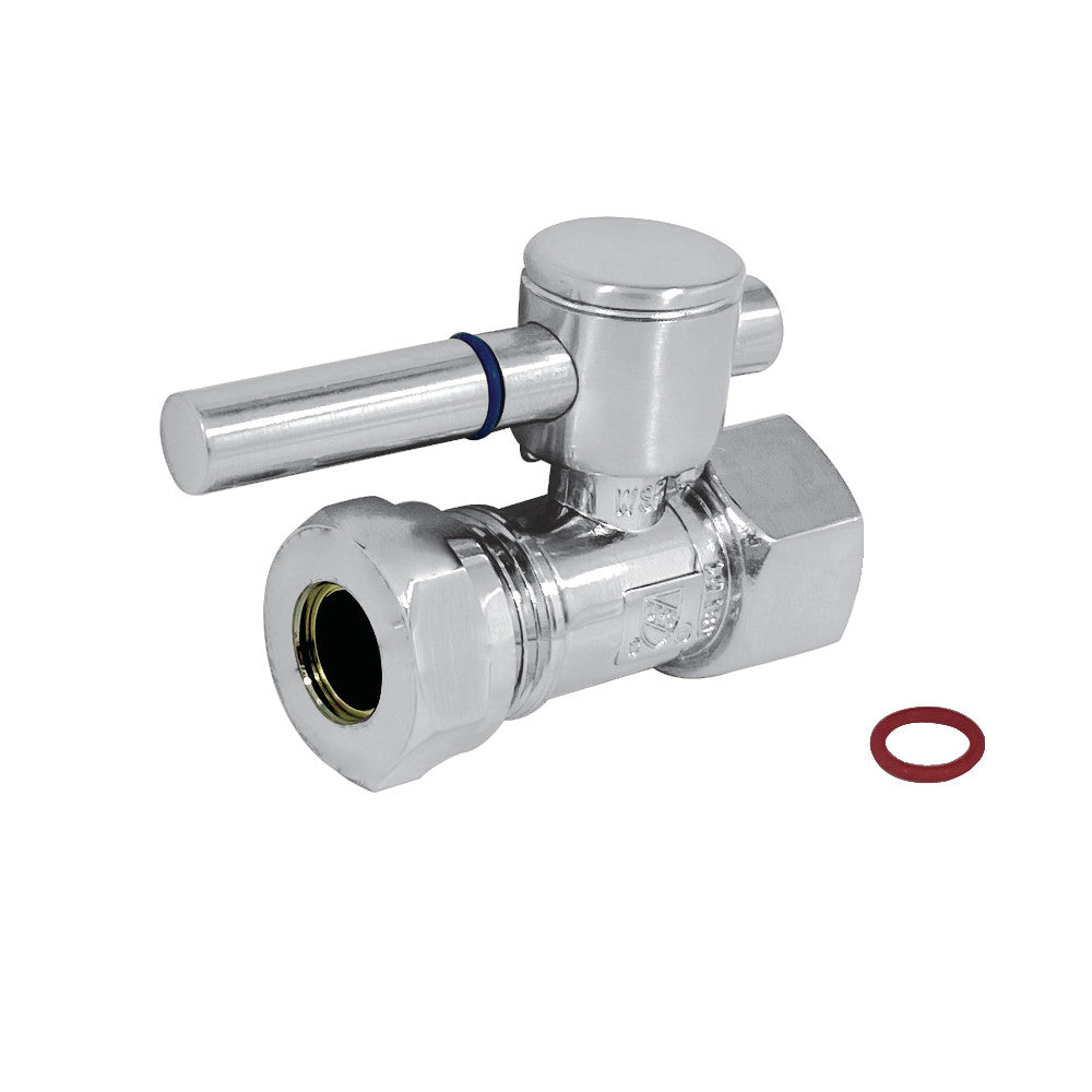 Kingston Brass 1/2" FIP x 1/2" or 7/16" Slip Joint Straight Shut-Off Valve