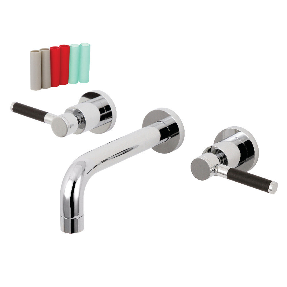 Kingston Brass KS8121DKL Kaiser 2-Handle Wall Mount Bathroom Faucet