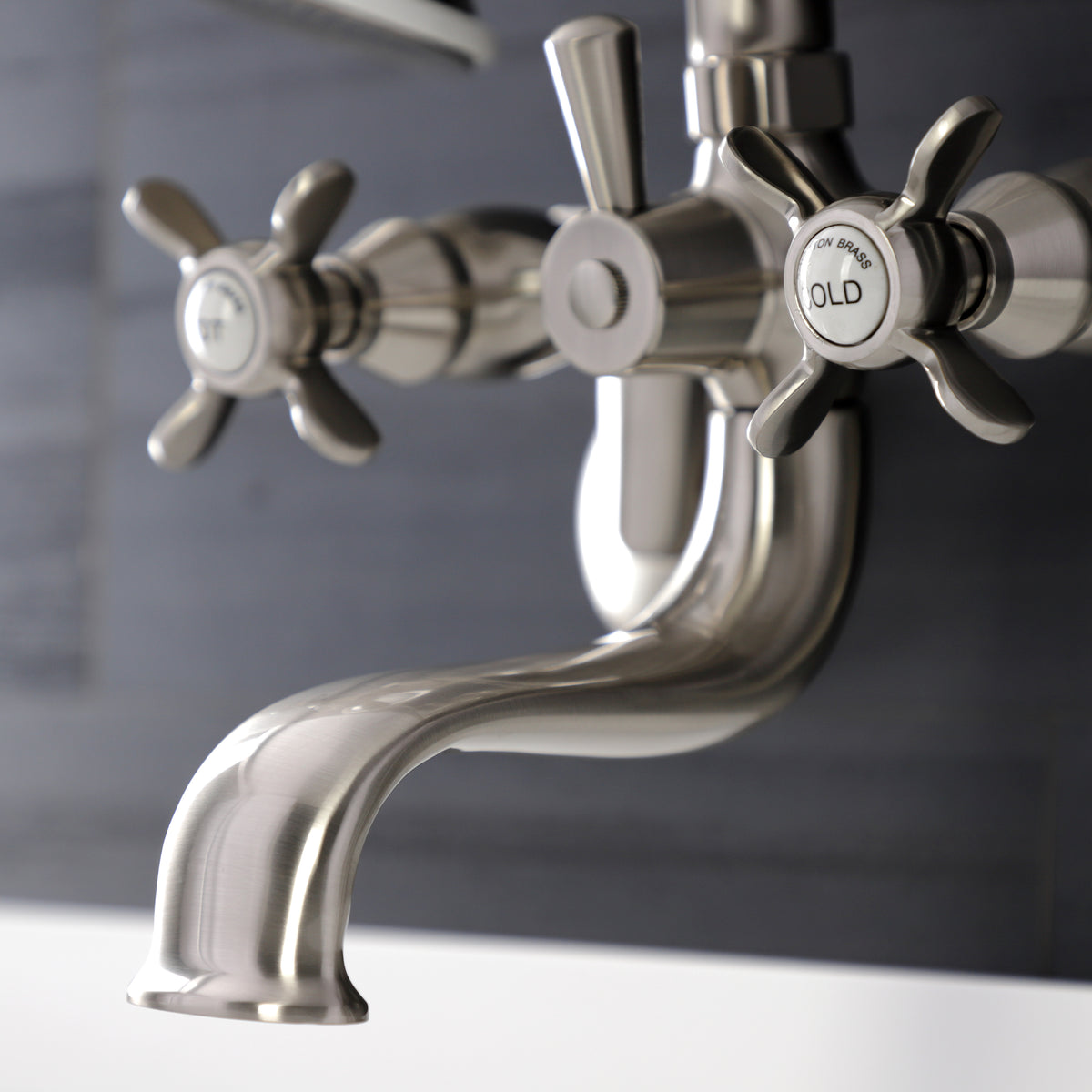 Essex Wall Mount Clawfoot Tub Faucet with Hand Shower